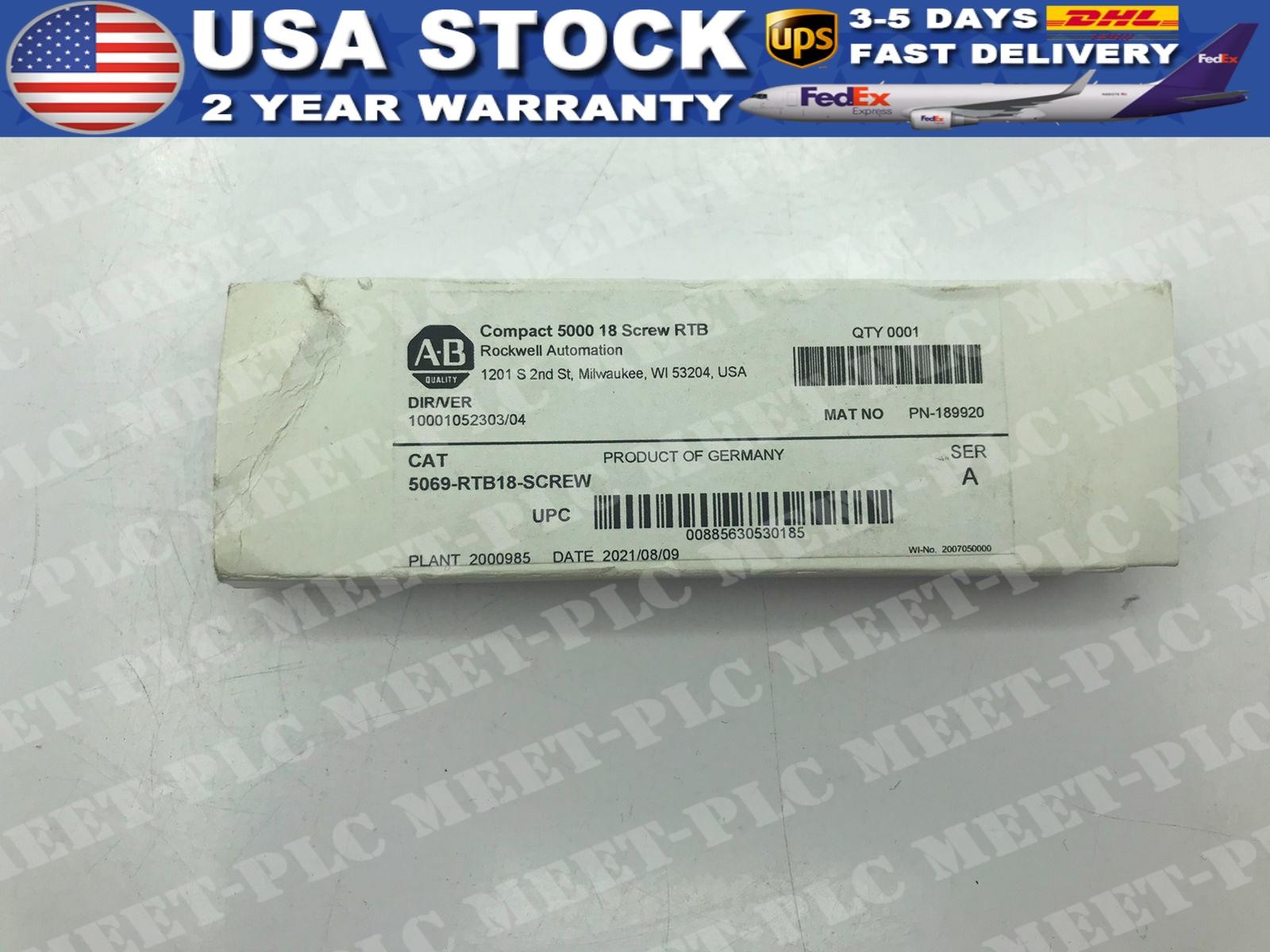 NEW ~ Allen-Bradley5069-RTB18-SCREW /A Compact 5000 18-Screw RTB SEALED！