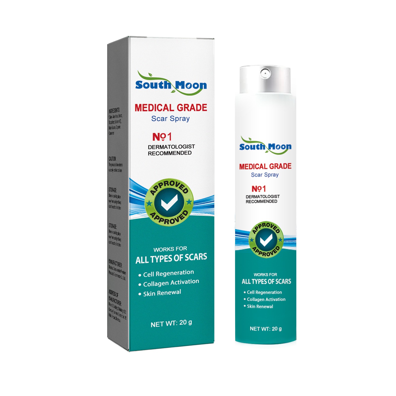Scar Care Skin Repair Spray Hydrating Soothing Moisturizing Mist for Smooth Skin