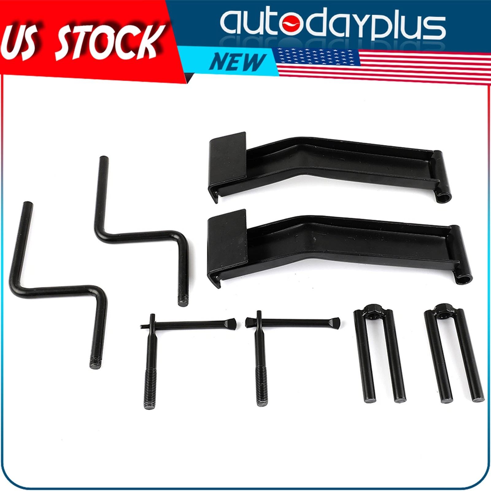 2 Pack Winch Strap Winder for Roll-Up Flatbed Trailer Winch Strap Up To 4" Wide