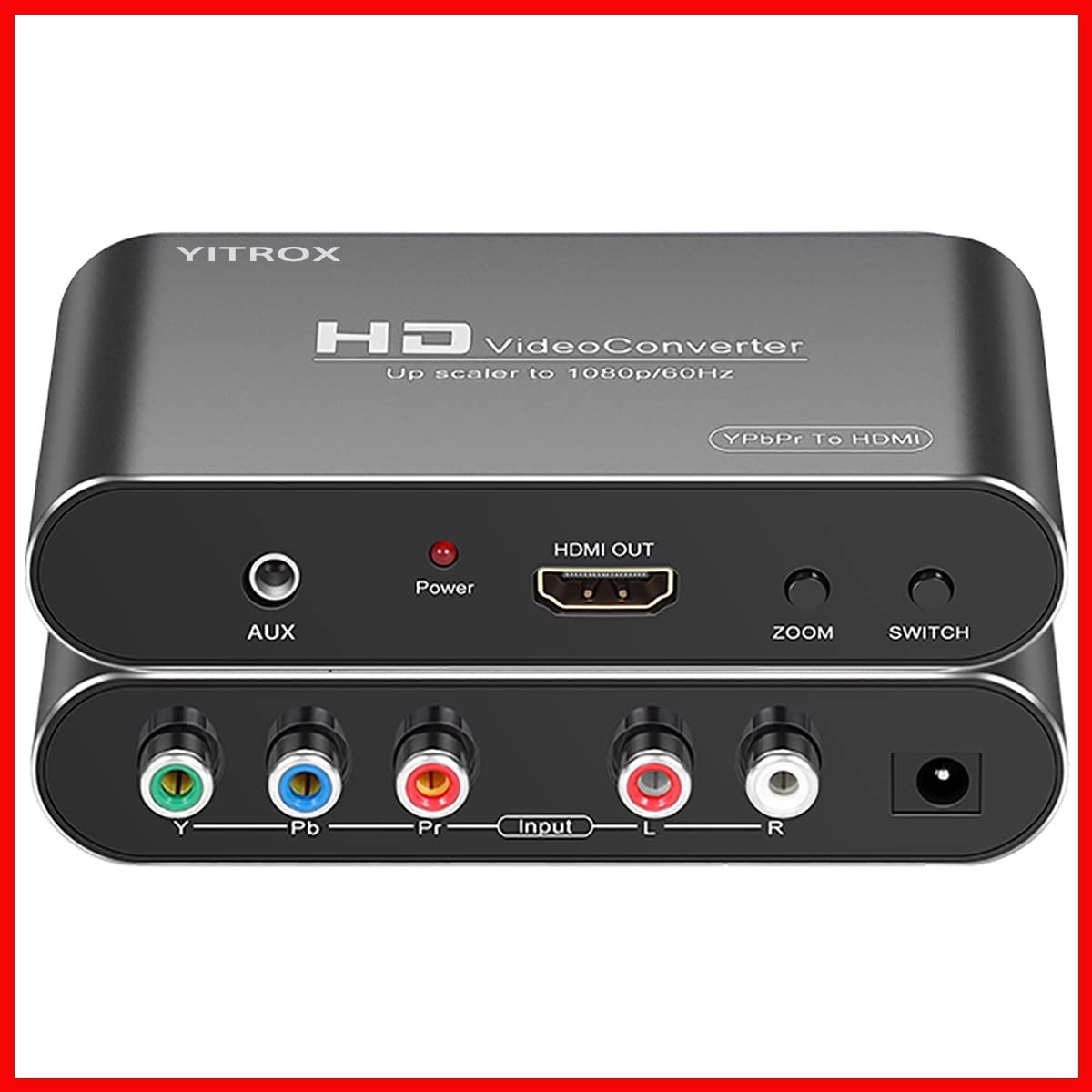 YITROX YT-YH01 YPbPr to HDMI Converter 1080P for Wii PS2 PS3 Xbox 360 DVD