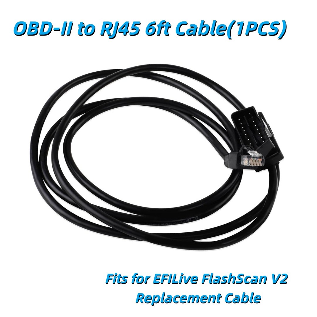 For EFILIVE FlashScan V2 Replacement Cable OBD2 OBDII OBD-II to RJ45 Cable