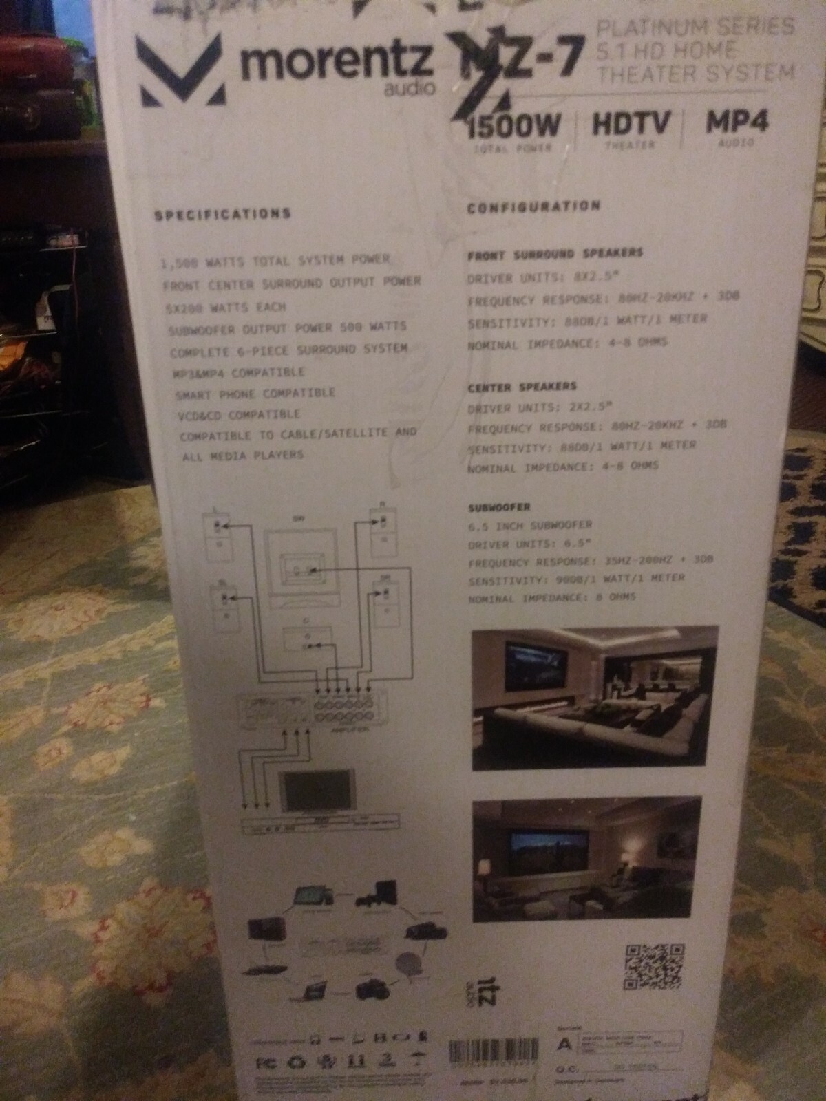 Morentz Audio mz-7 5.1 HD Home Theater System