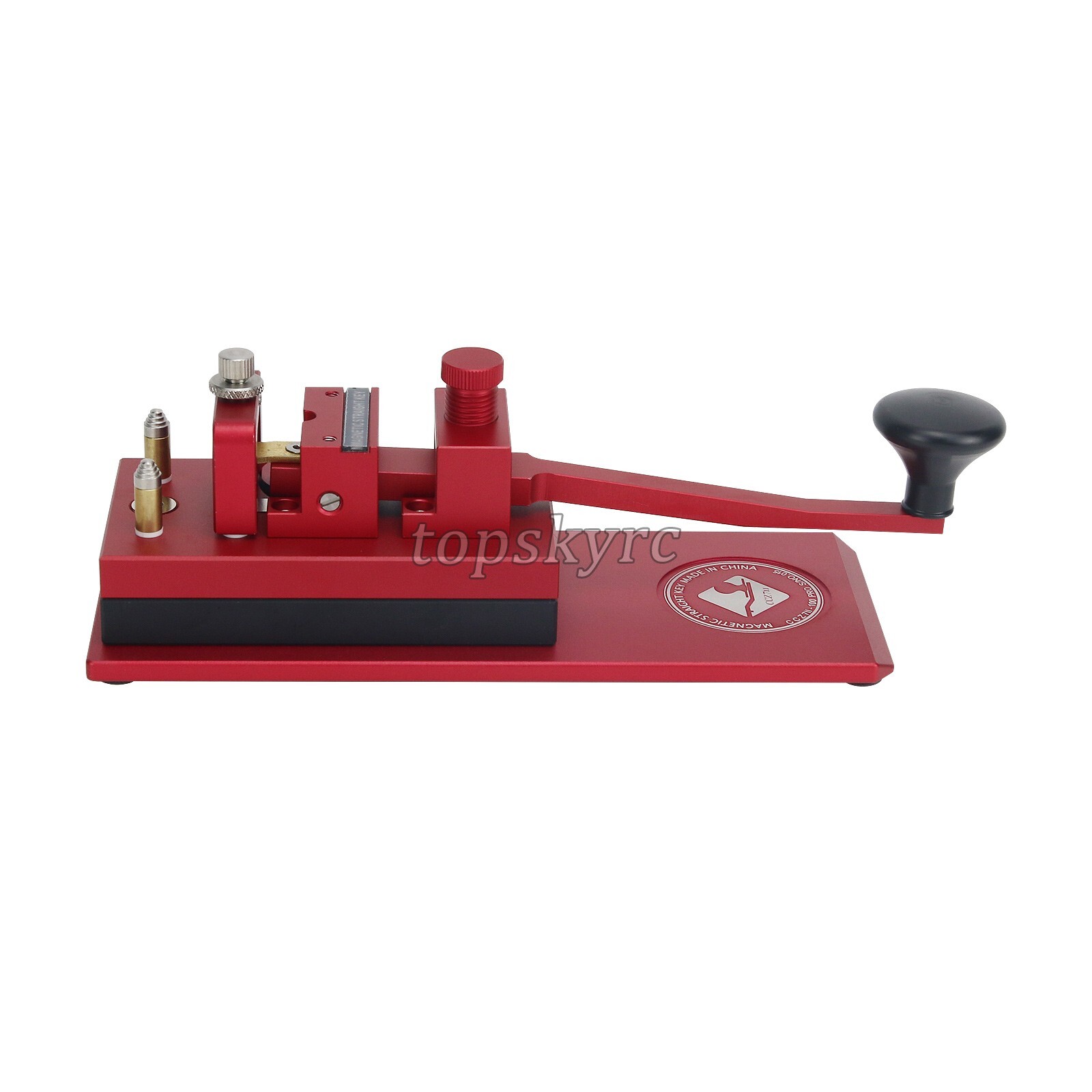 Morse Code Shortwave Radio CW Magnetic Force Telegram Key with Long Armand