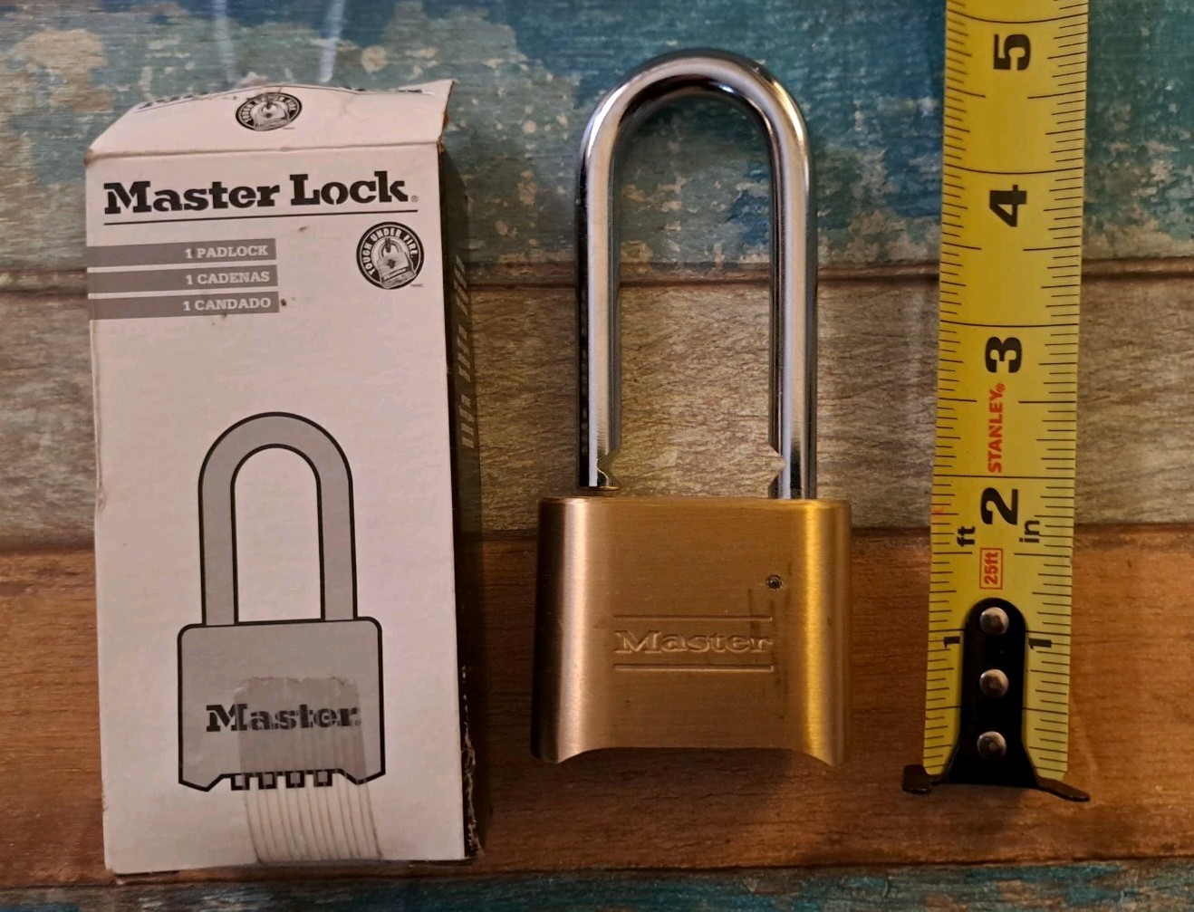 Master Lock 175Lh Combination Padlock Bottom Brass 326-l24