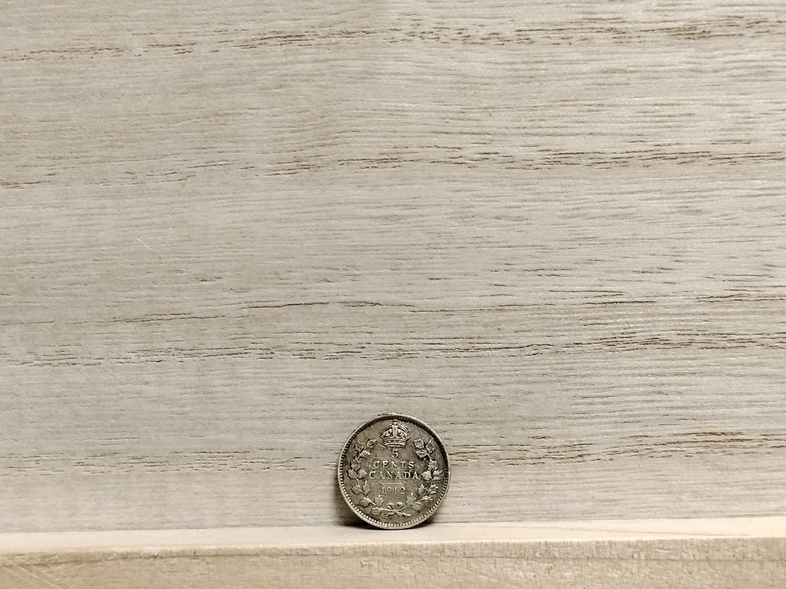 1912 5 Cents Canada Silver (.925) Coin
