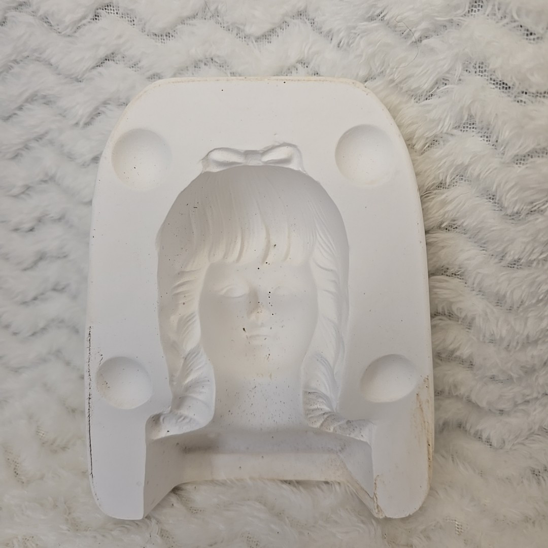 Vintage Tom-Ann Mold 145 Female Doll Head and Bust Ceramic Casting