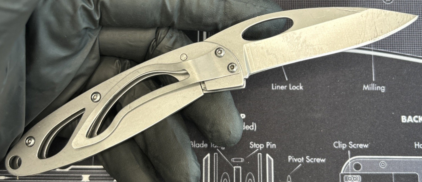Sheffield Folding Pocket Knife 2.5" Plain Edge SS Blade & Handle VGUC W/Clip