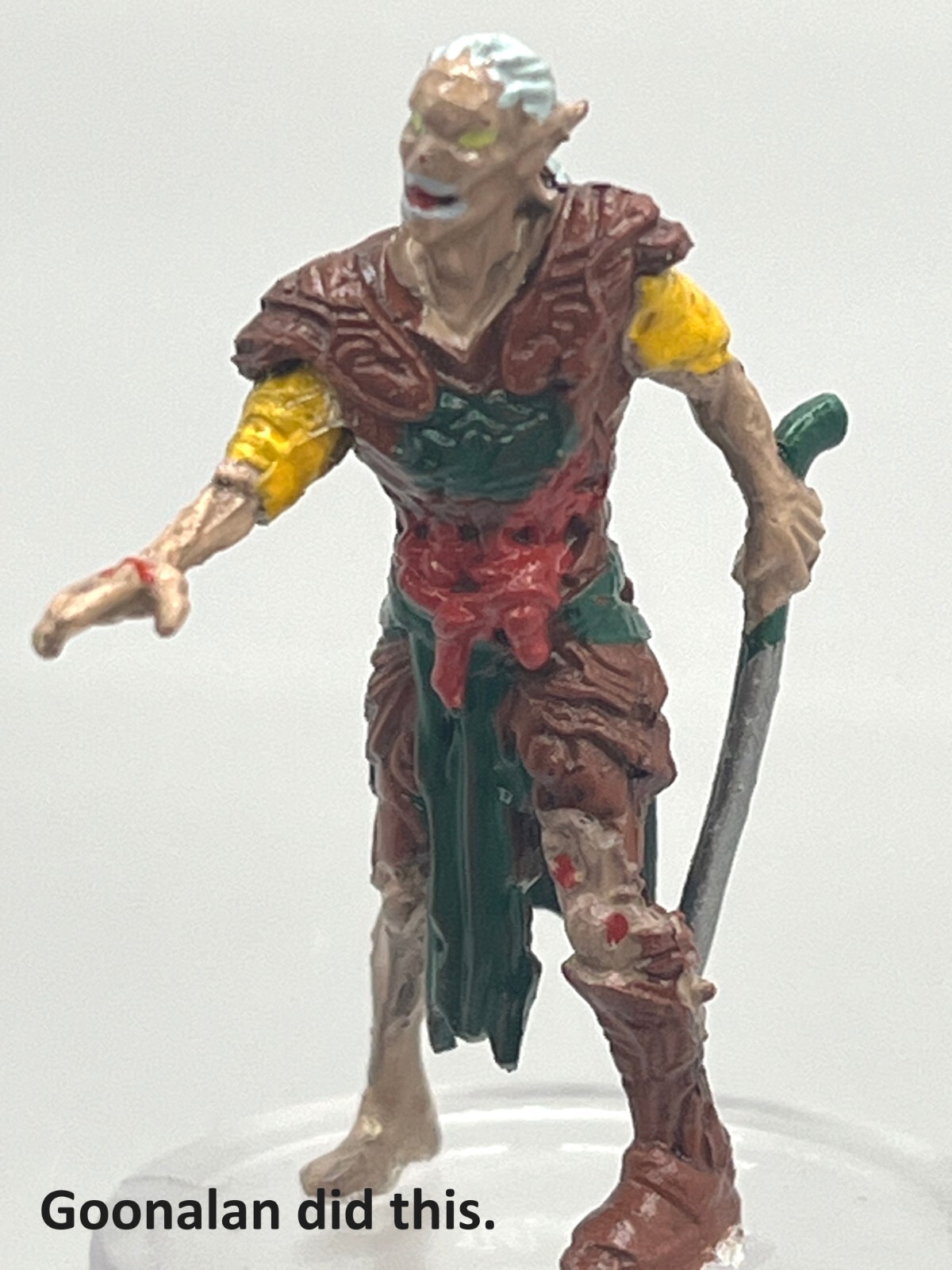 D&D Pathfinder Mini Boneyard 14 Elf Zombie UC