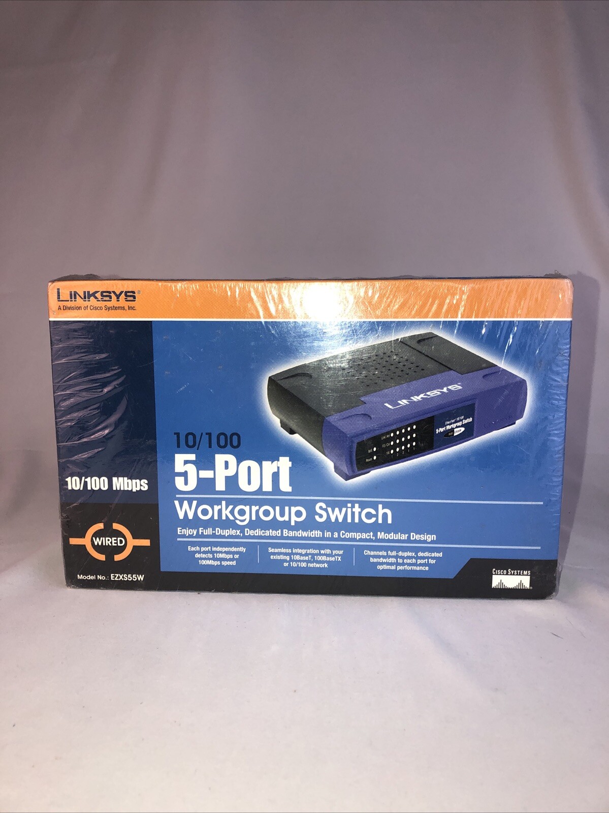 Linksys EtherFast 10/100 5-Port Workgroup Switch EZXS55W