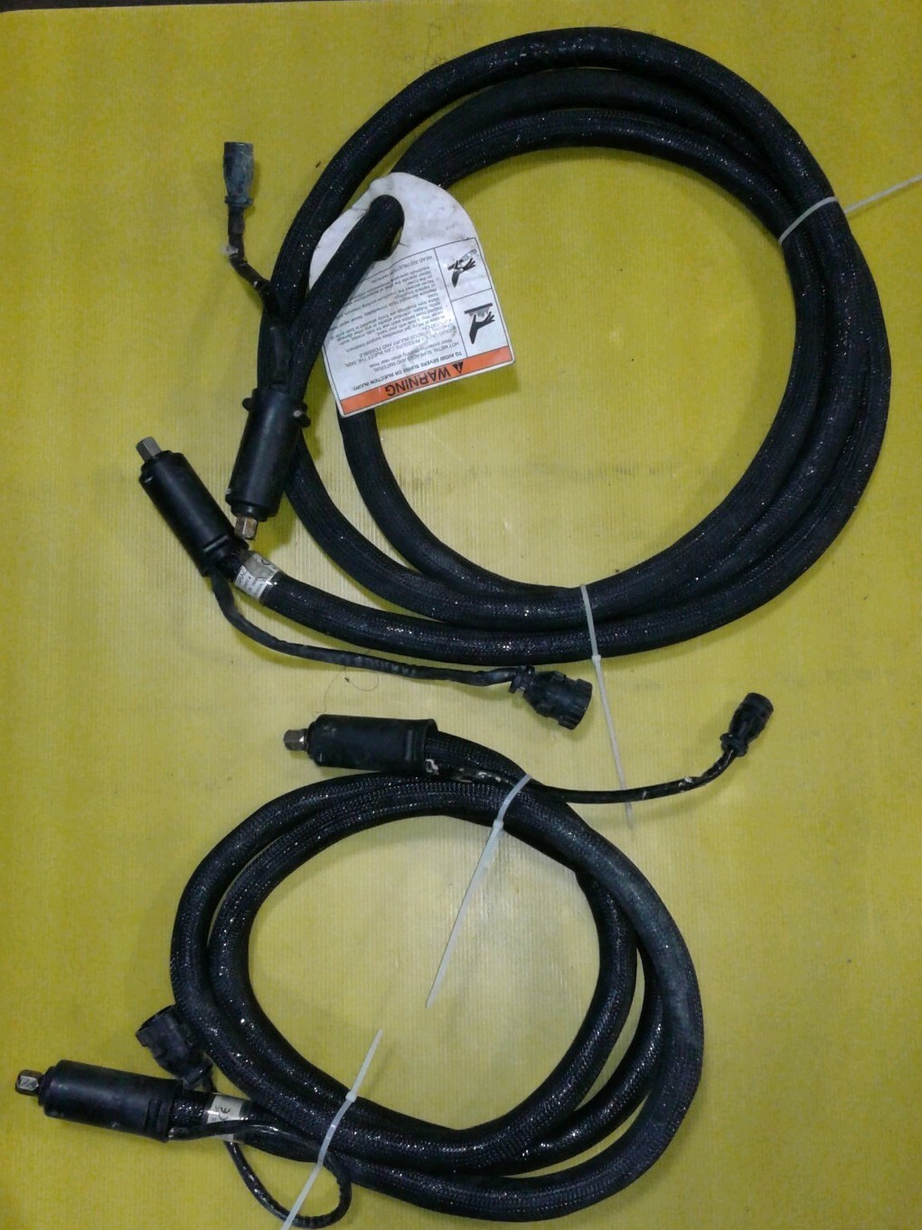 Lot of 2- Hot Melt Extrusion Hoses (1) Viking 10' 115 VAC, (1) Graco 16' 230 VAC