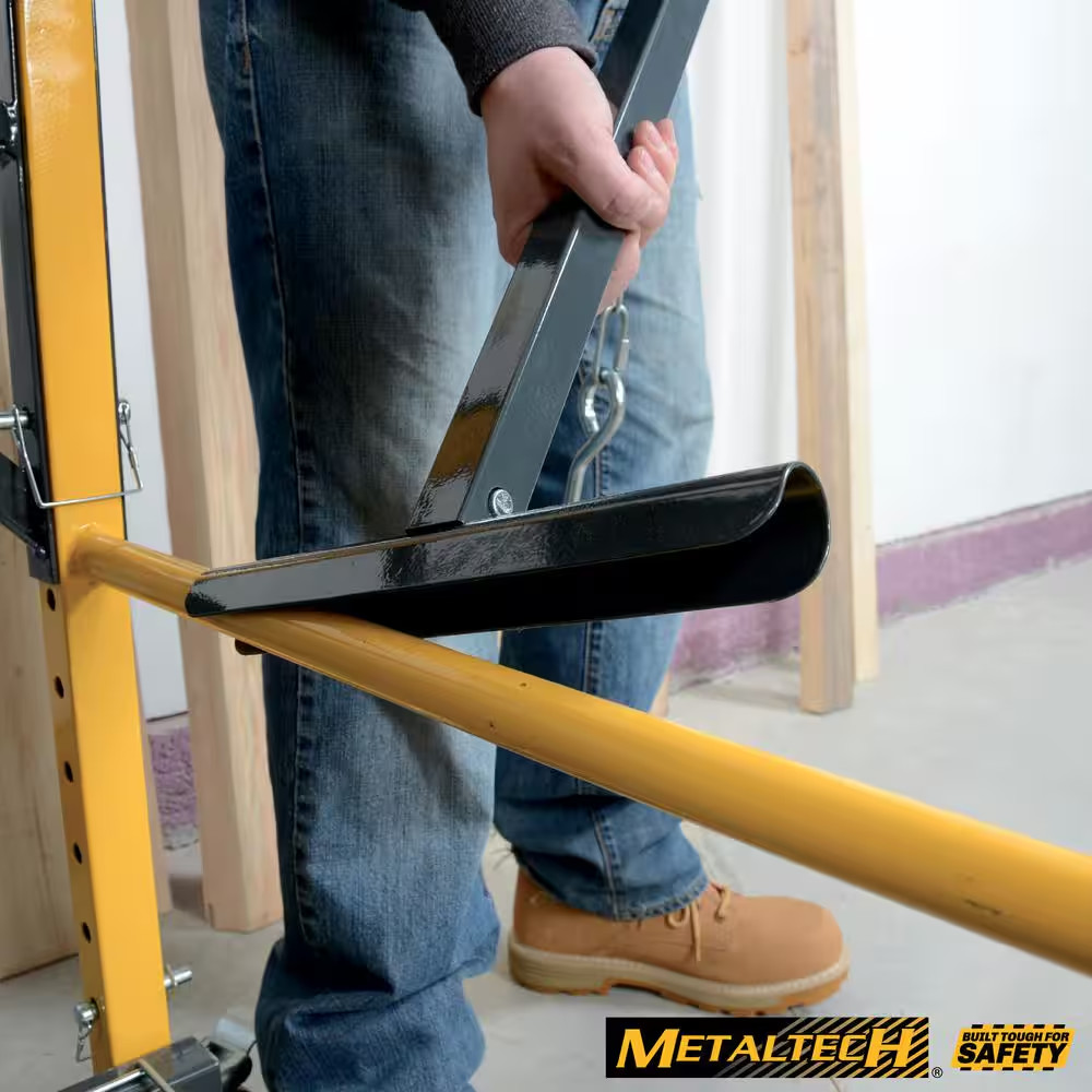 MetalTech Adjustable Steel Bench Support Roller 28in Work Table Miter Saw 75lb