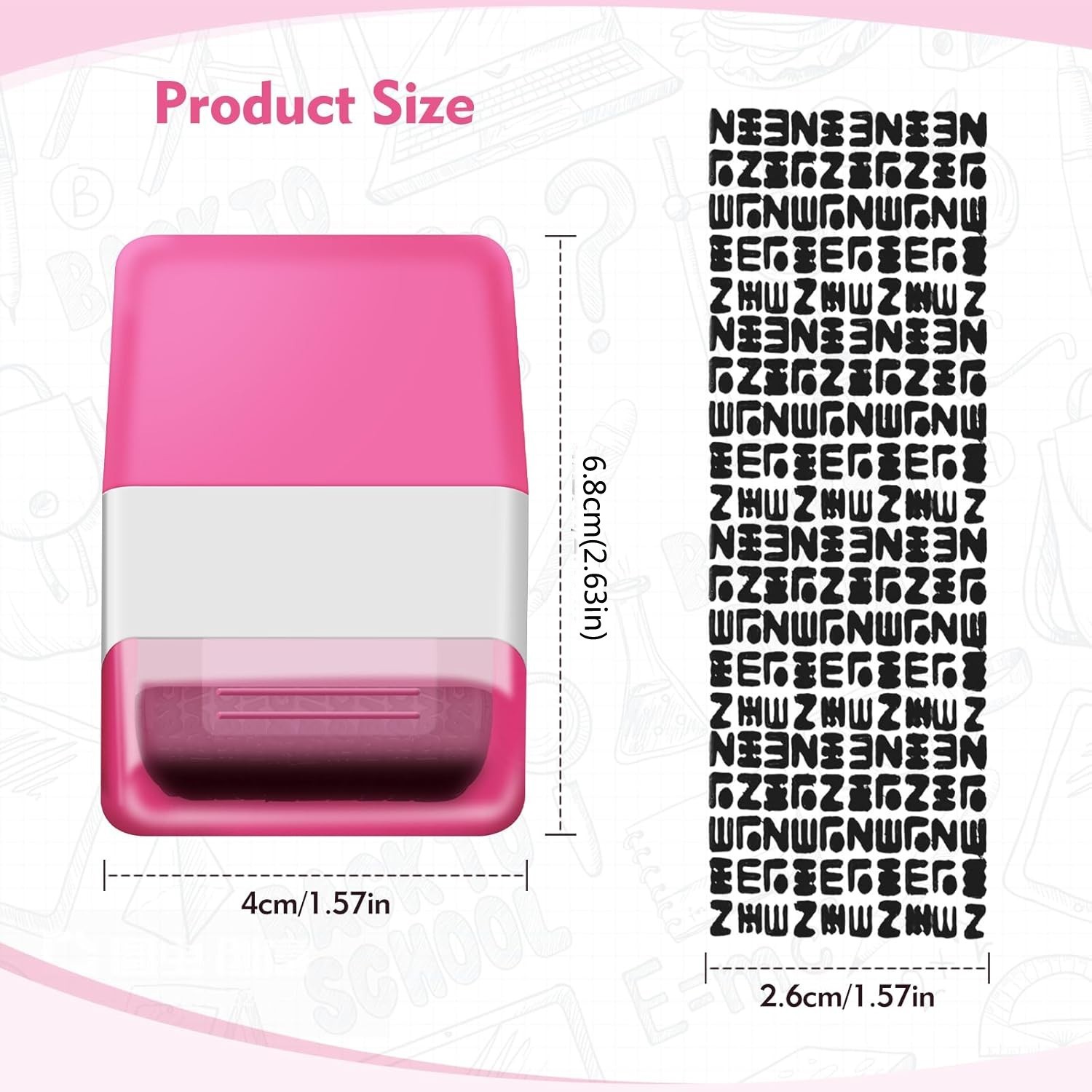 2PCS Identity Theft Protection Roller Stamp Guard ID Privacy Confidential Data