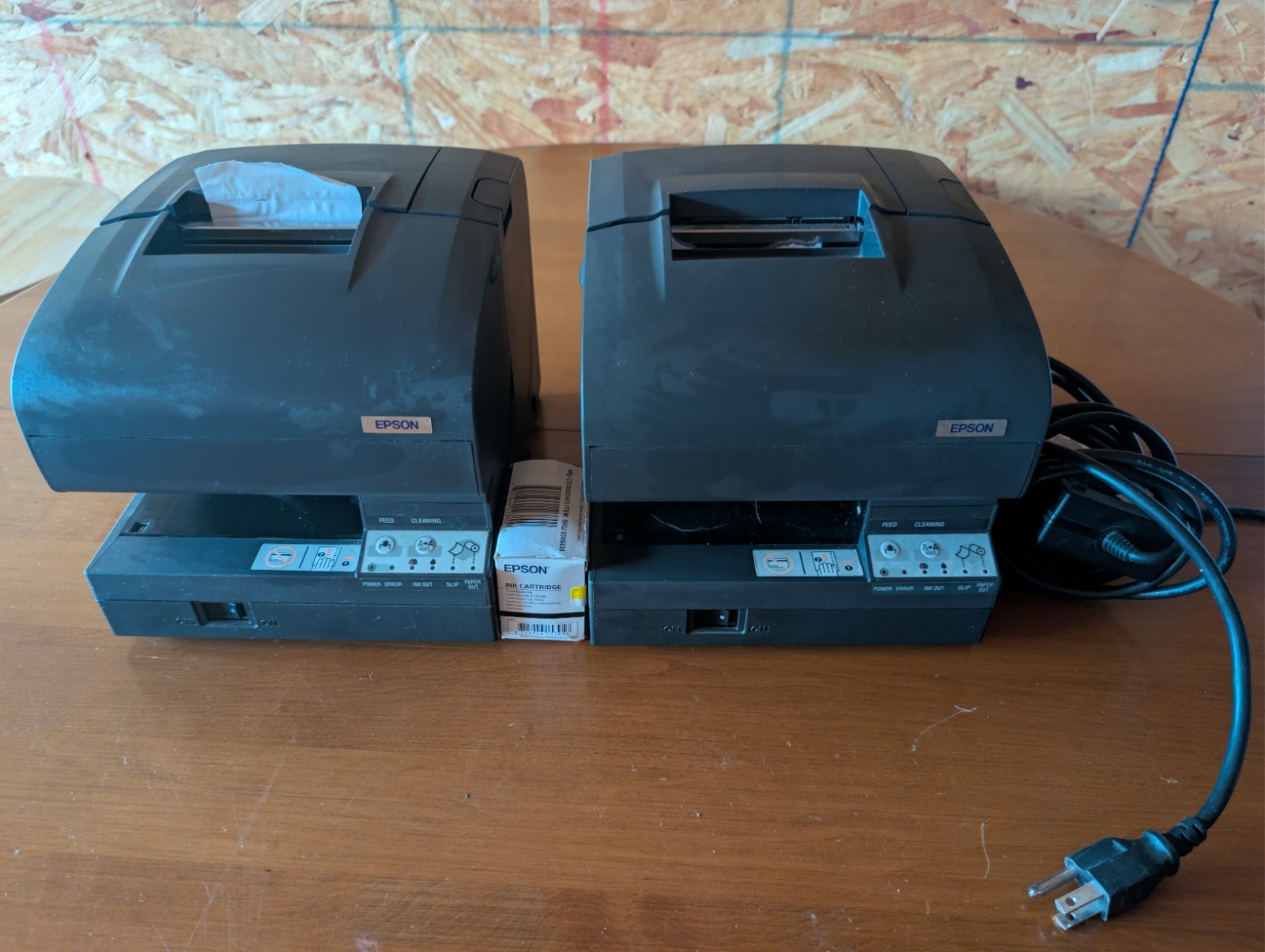 Epson M184A Receipt Printer with Power Supply And Spare Cartridges
