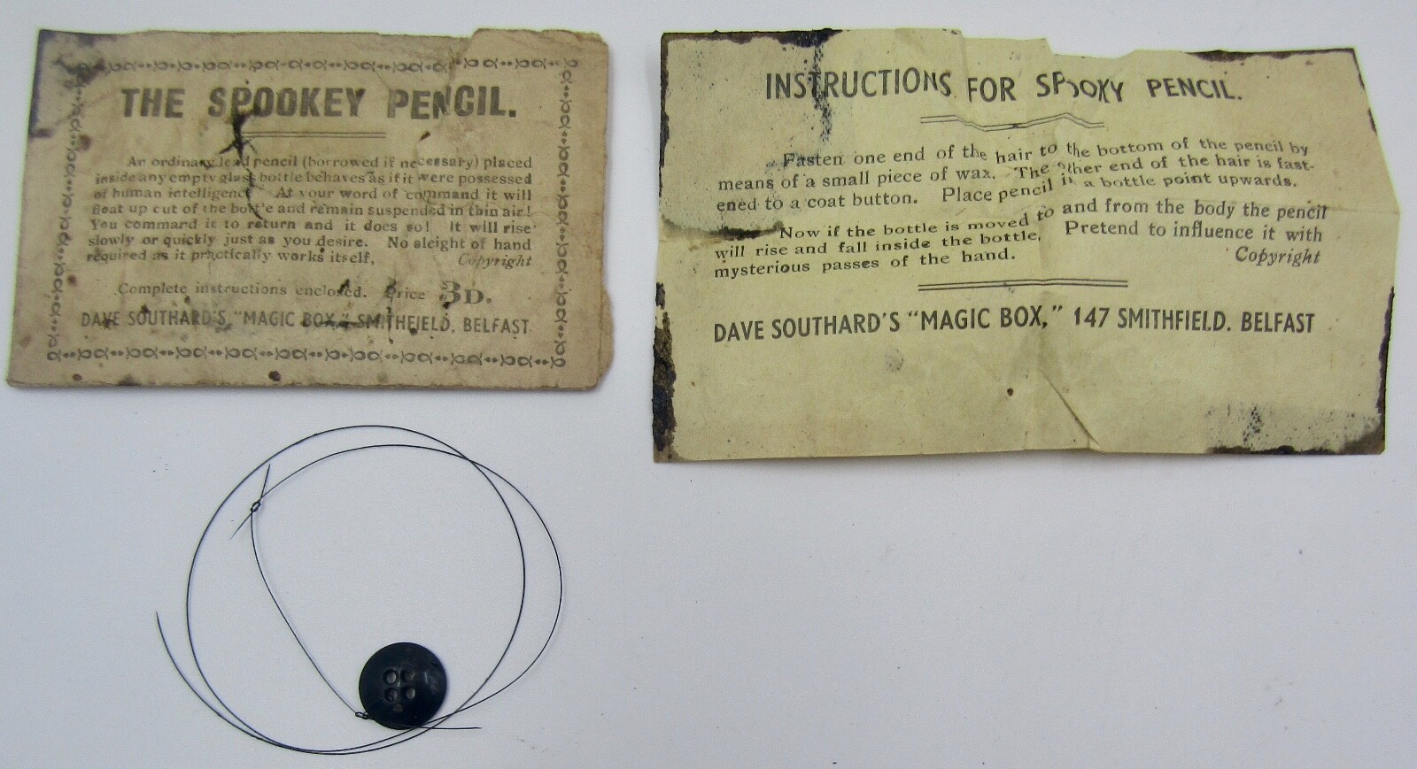 Vintage Dave Southard's 'Magic Box', Smithfield Belfast - The Spookey Pencil