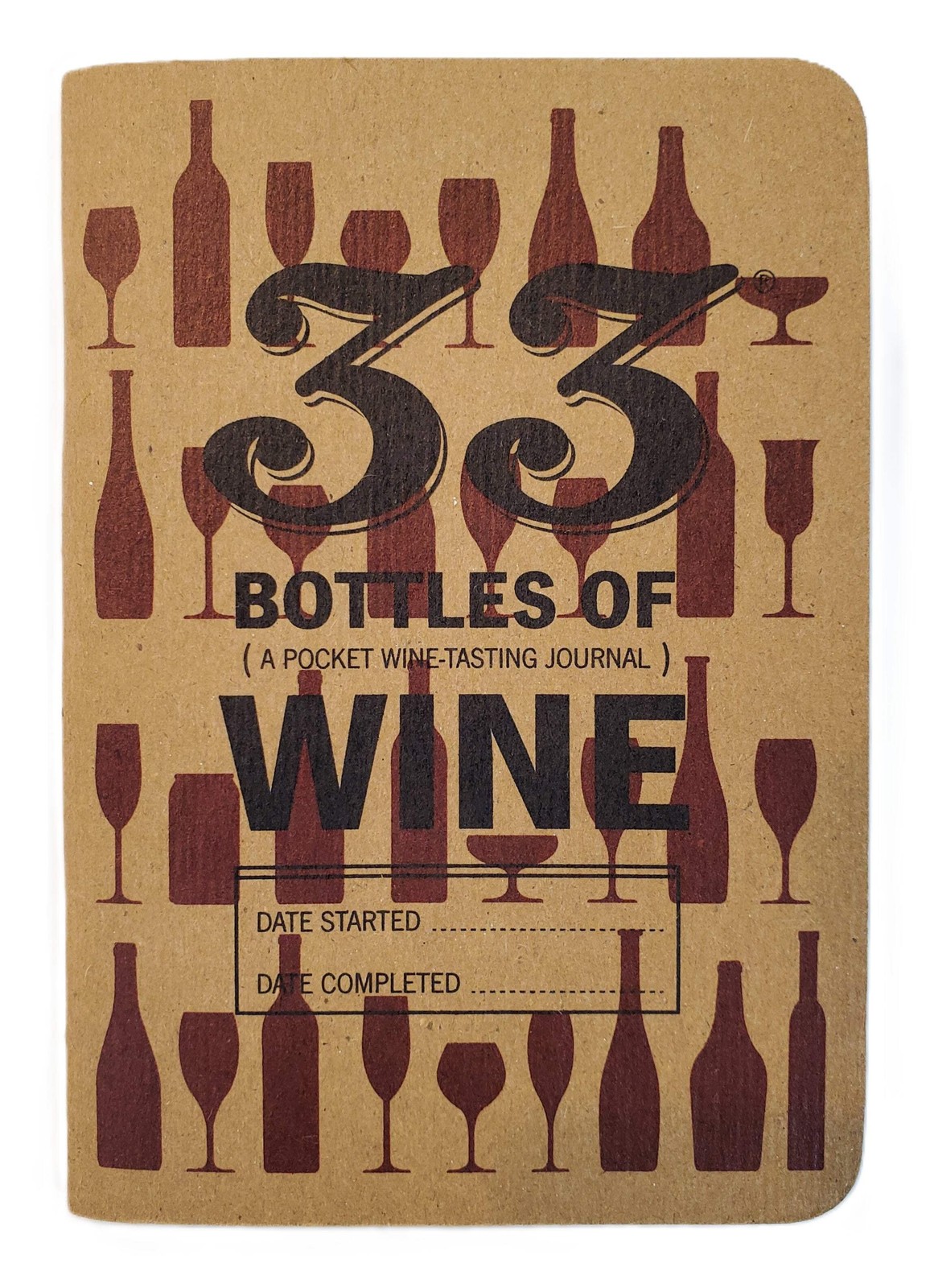 33 Bottles Wine Tasting Journal - Red