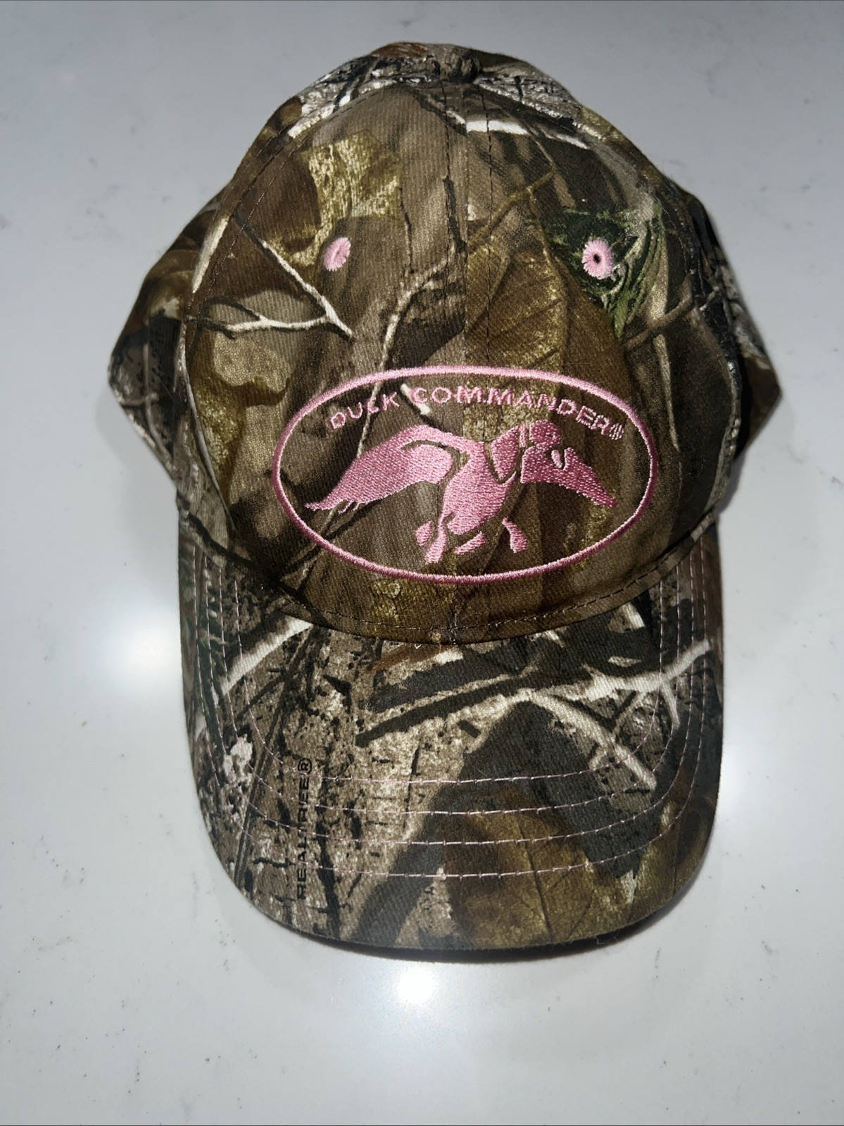 Duck Commander Trucker Hat Pink Camo Hunting Strap Back Cap Hat Women’s