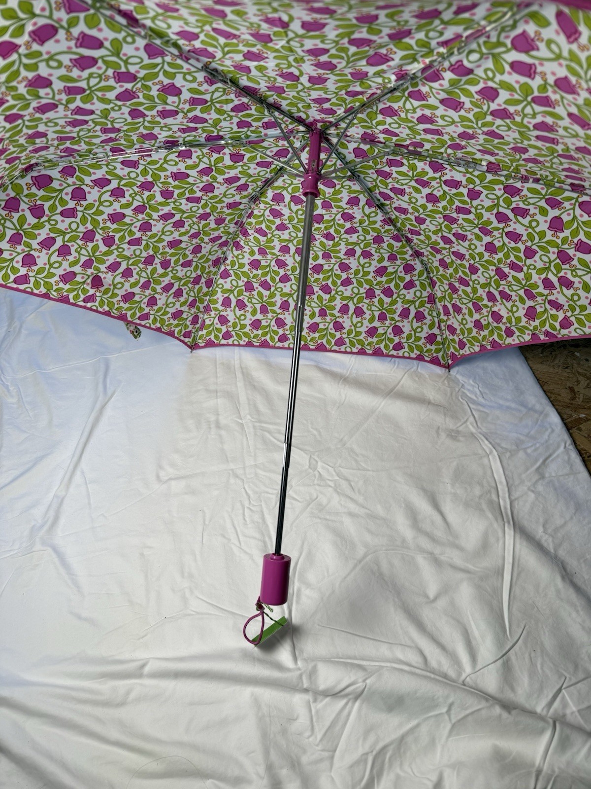 Vera Bradley Lilli Bell Automatic Umbrella RETIRED Rare ❤️💖