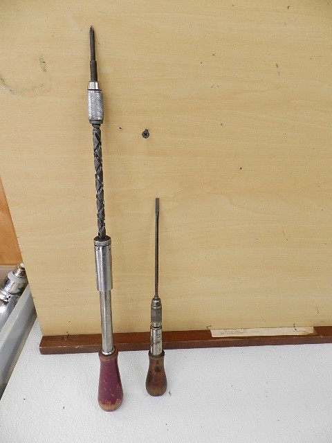 LOT OF 2 YANKEE  No 230 NORTH BROS. & NO 130A STANLEY RATCHETING  SCREWDRIVERS