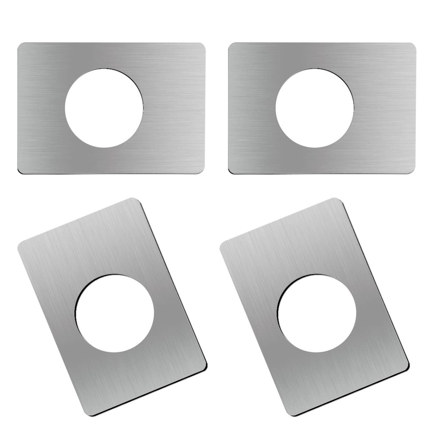 4pcs Door Reinforcement Plate, Door Handle Fixing Cover Filler Repair Backpla...