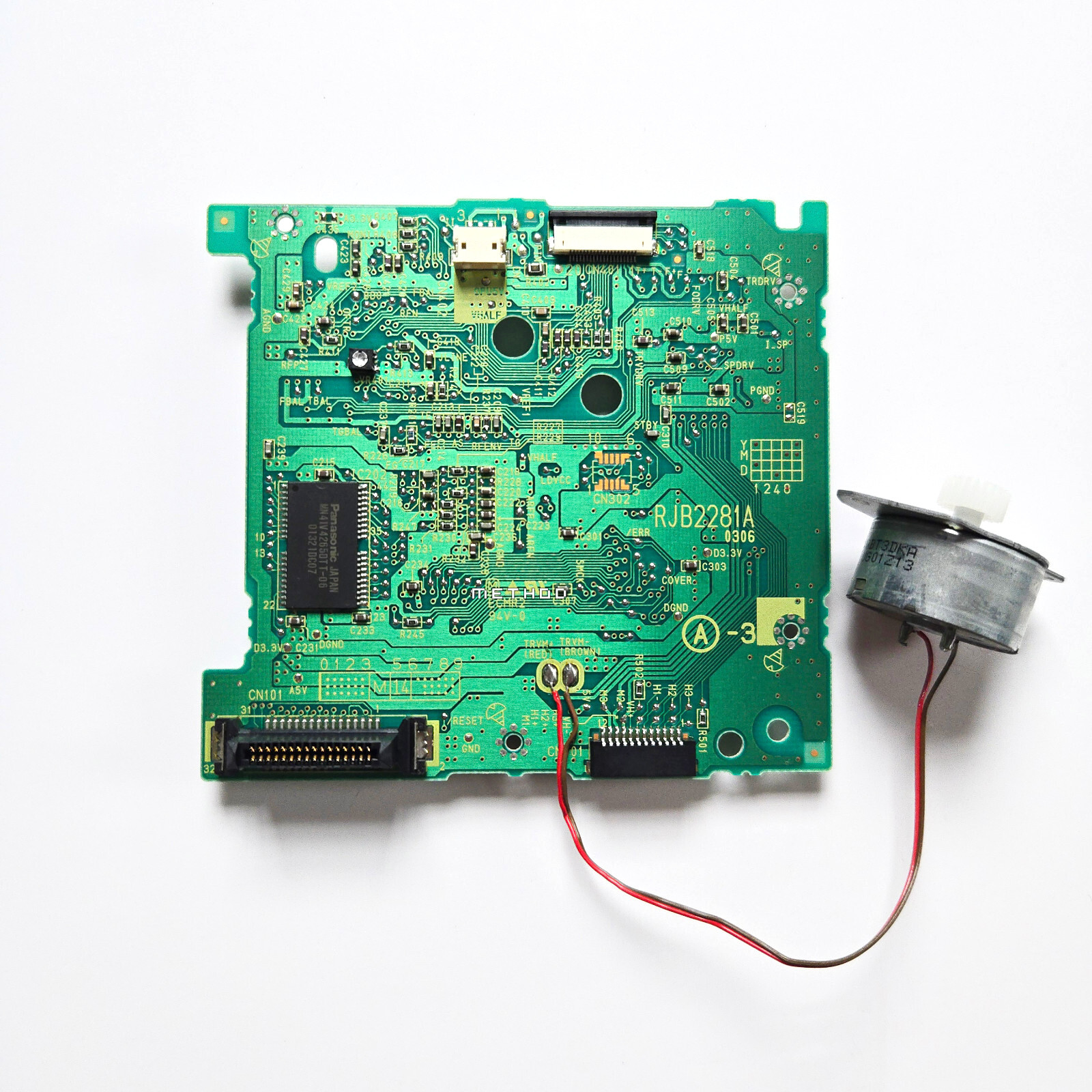 Nintendo GameCube Optical DVD Drive PCB Board (RECAPPED) (NEW CAPACITORS)