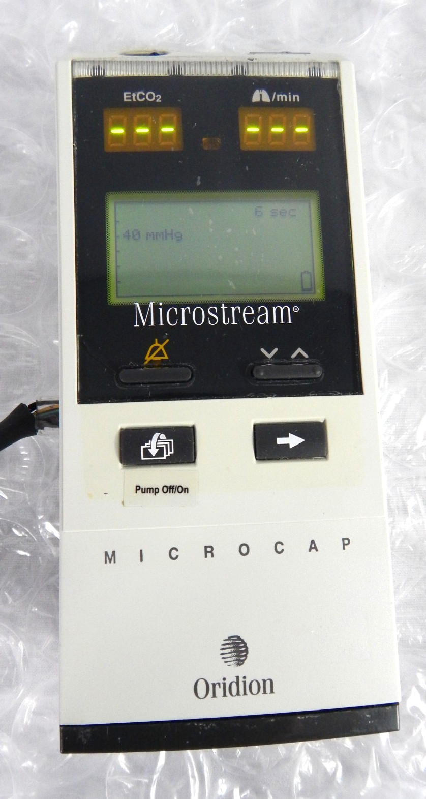 ORIDION MICROCAP HANDHELD CAPNOGRAPH S/N 850