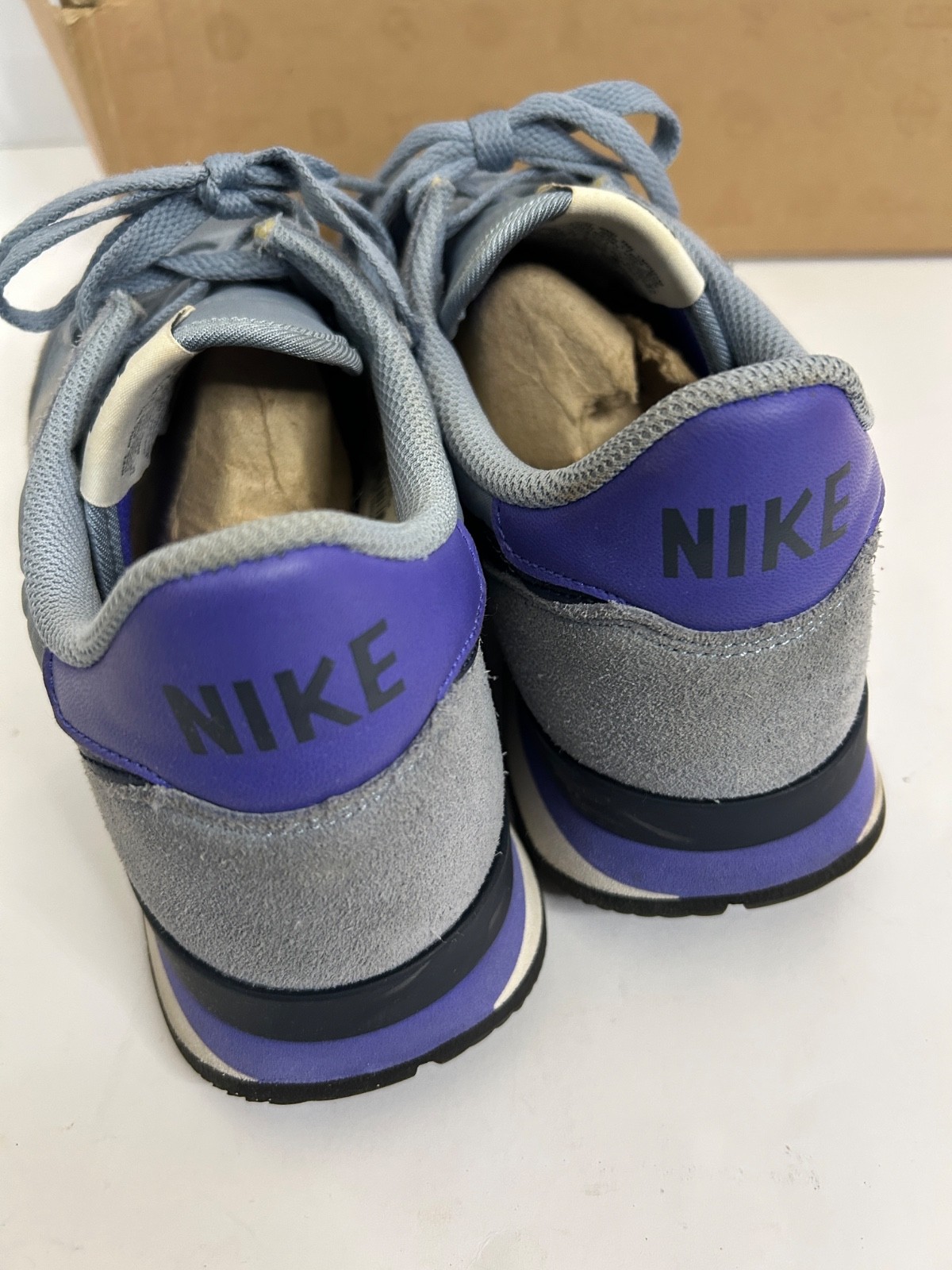 Nike Internationalist Shoes Mens Size 11 Blue Suede Running Sneakers 631754-404