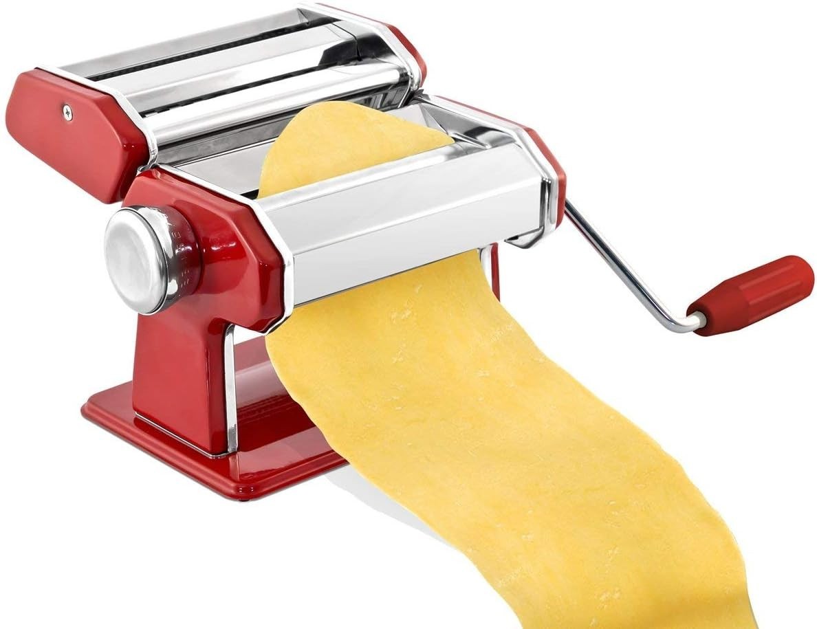 Stainless Steel Pasta Machine - Removable Handle