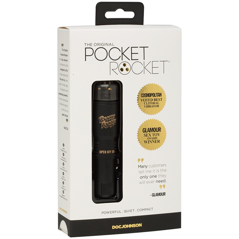 DOC JOHNSON ENTERPRISES Limited Edition Pocket Rocket-Black 4"