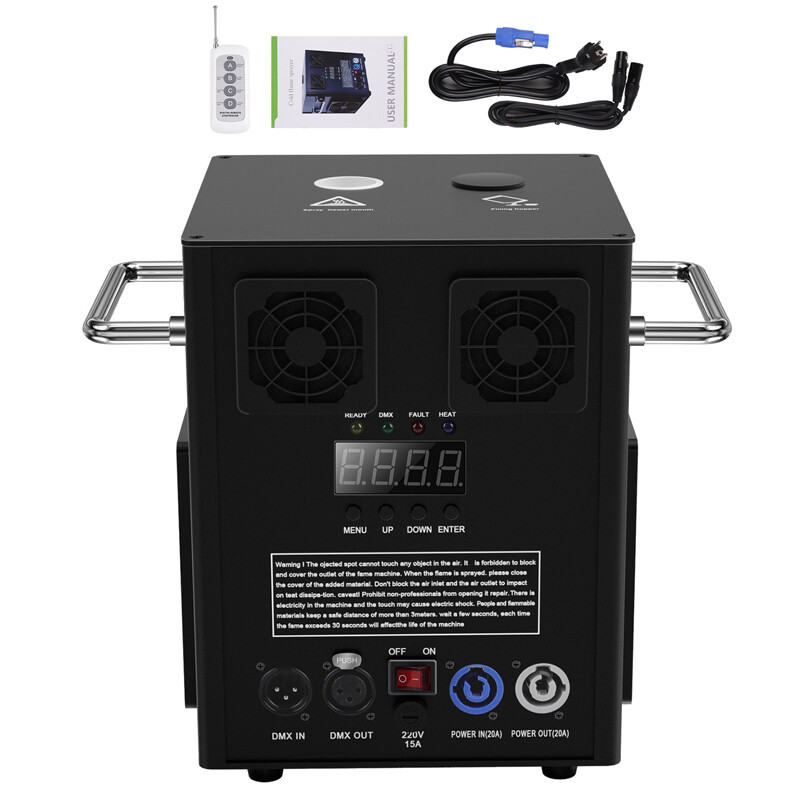 2PCS Cold Spark Machine 700W DMX Stage Firework Machine Wedding W/Flight Case US