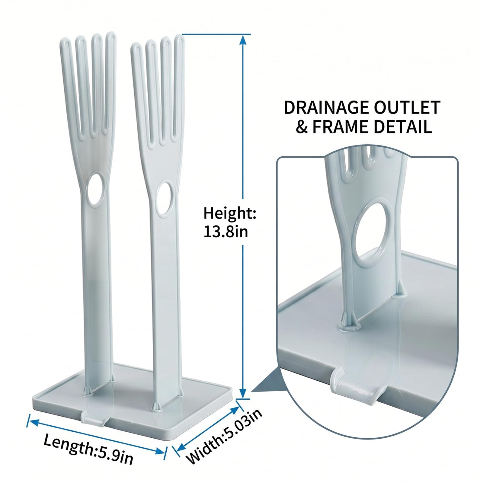 Kitchen Gloves Holder, Reusable Plastic Glove Drying Rack, Rubber Mitten Drye...