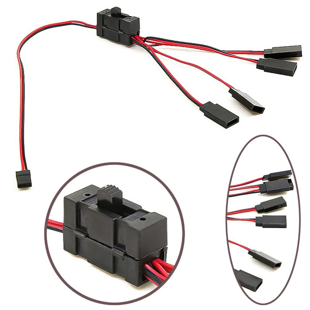 1/10 4Way Split Cable On/Off Controller Switch Y Wire For TRX-4 SCX10 RC Crawler