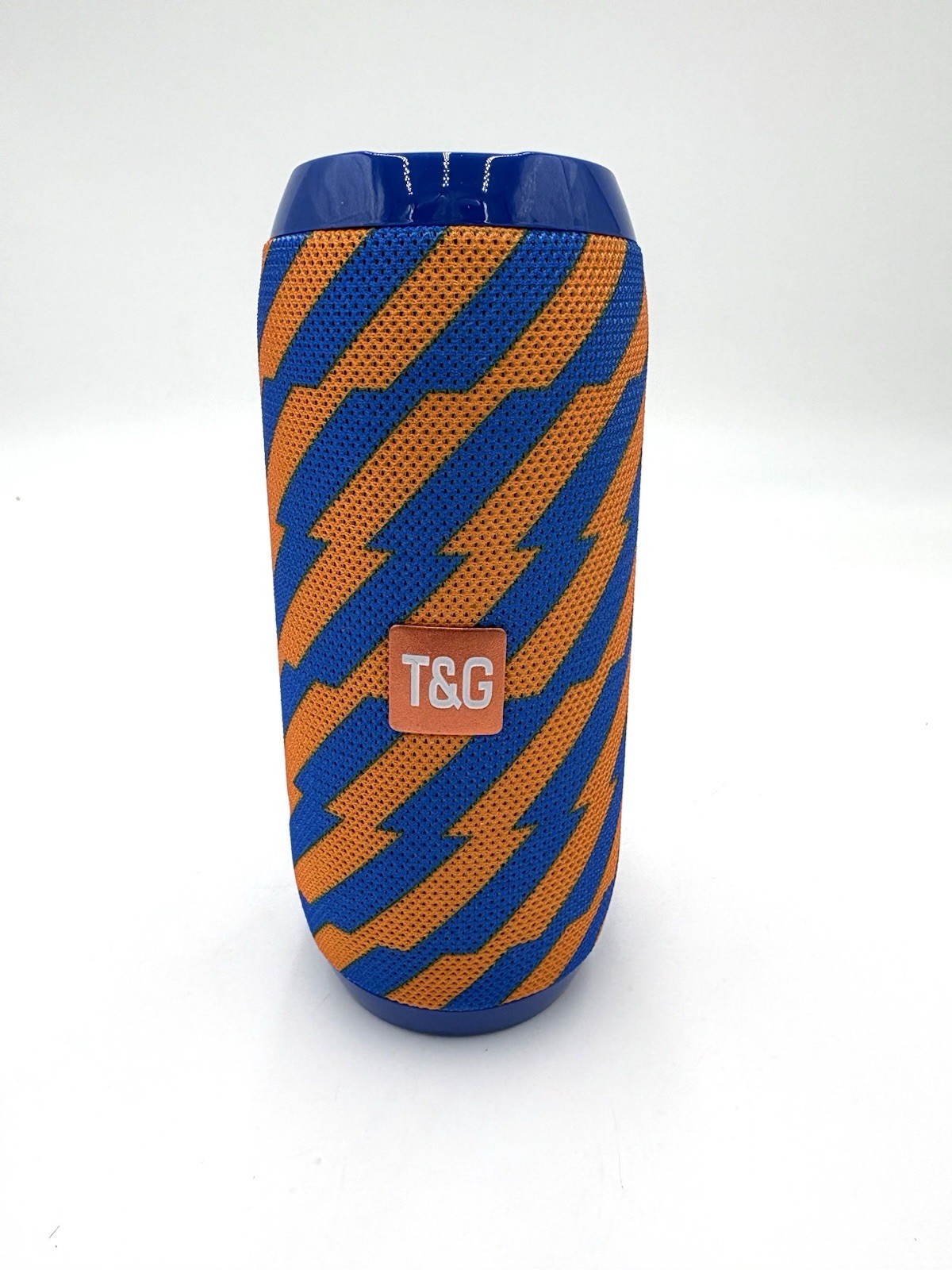 T&G Portable Bluetooth Speaker, Radio, Waterproof. TF, Blue Orange, NOB