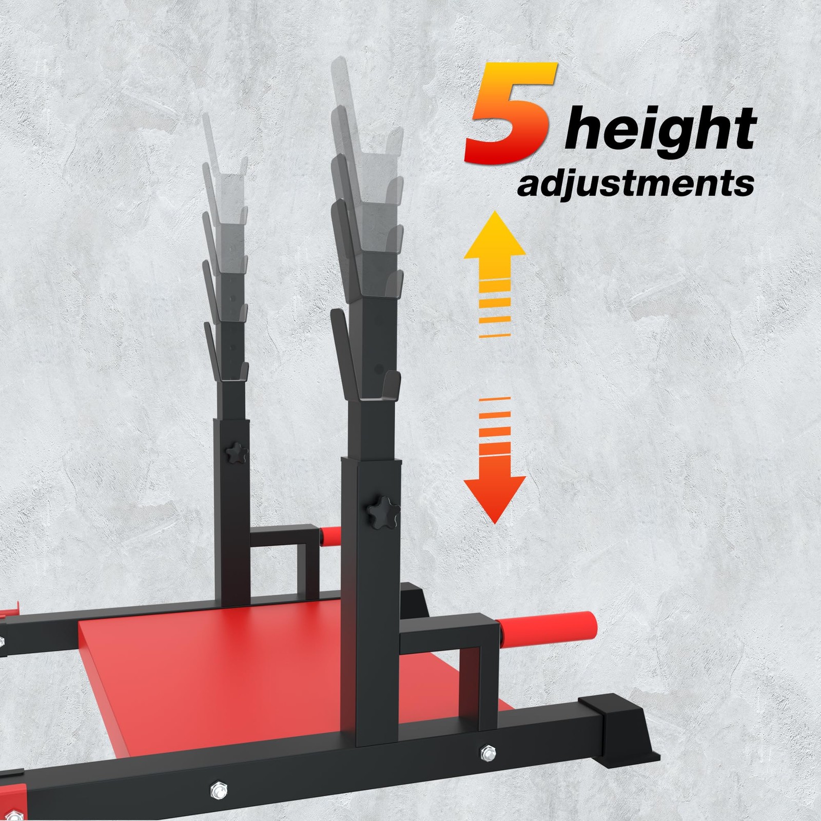 Hip Thrust Machine, Glute Bridge Machine Sissy Squat Machine Black & Red Large