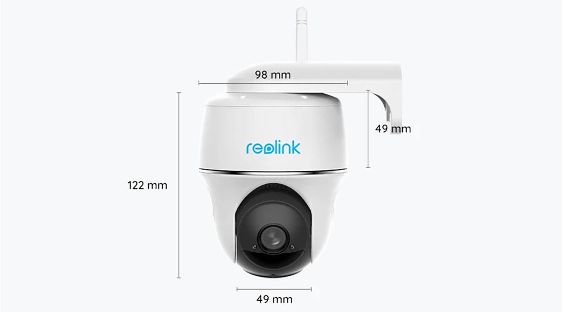Reolink Argus PT 5MP Wireless Solar Battery Security Camera with Home Hub Mini