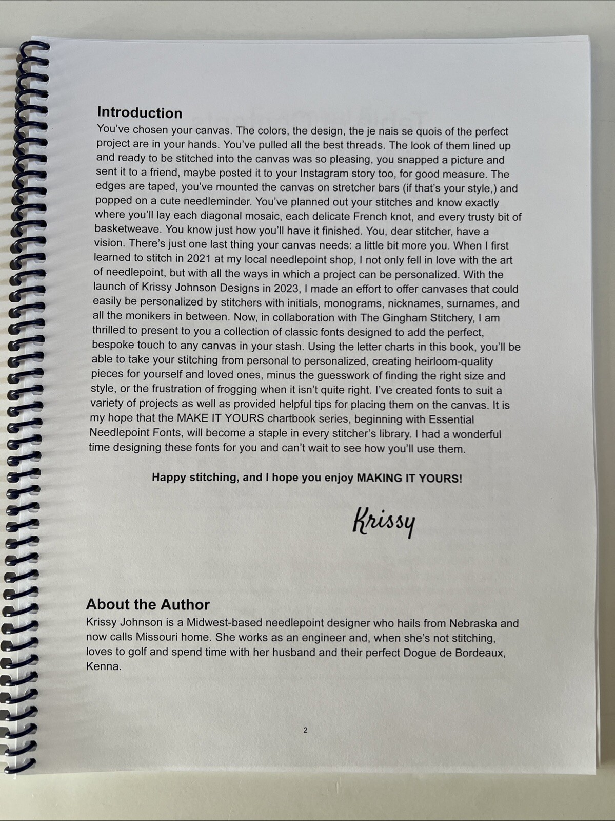 Krissy Johnson MAKE IT YOURS: Book One Essential Fonts for Personalization