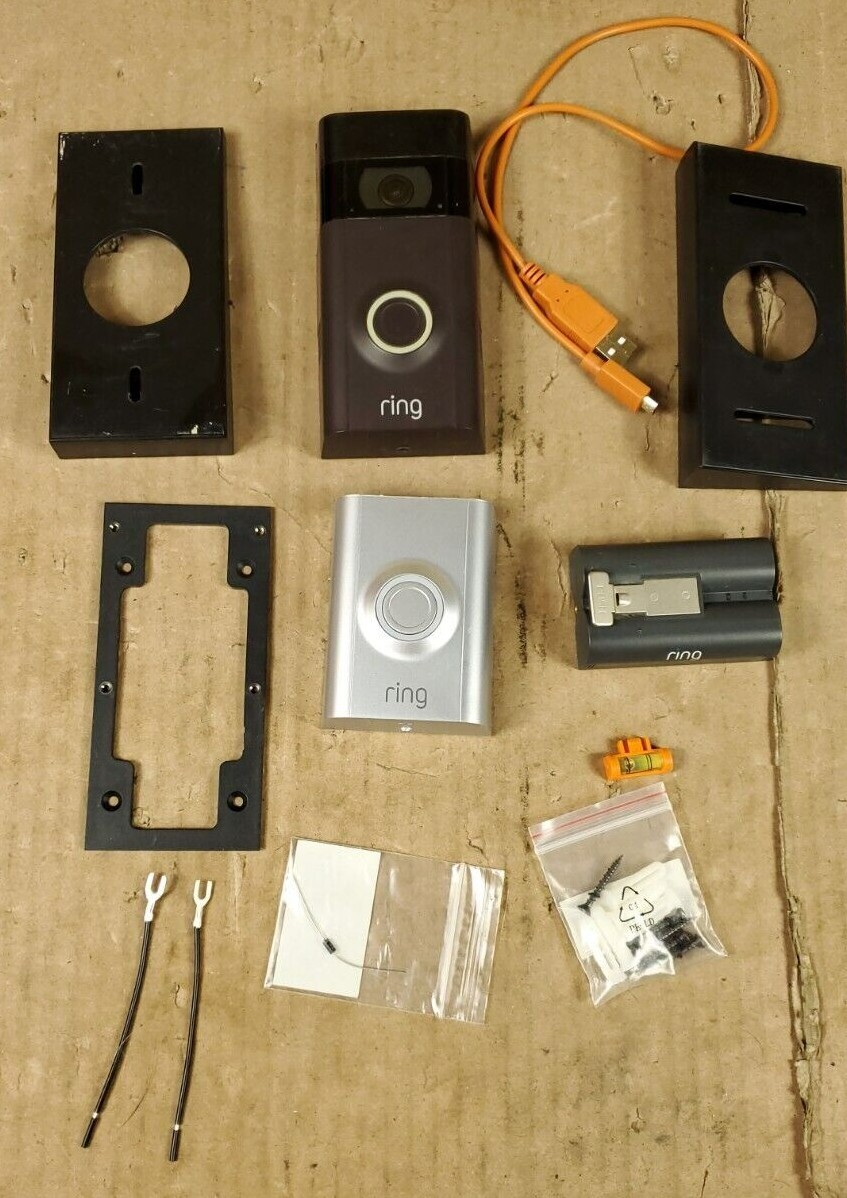 Ring Gen 2 Wi-Fi Video Smart Doorbell with Accessories Tested & Works