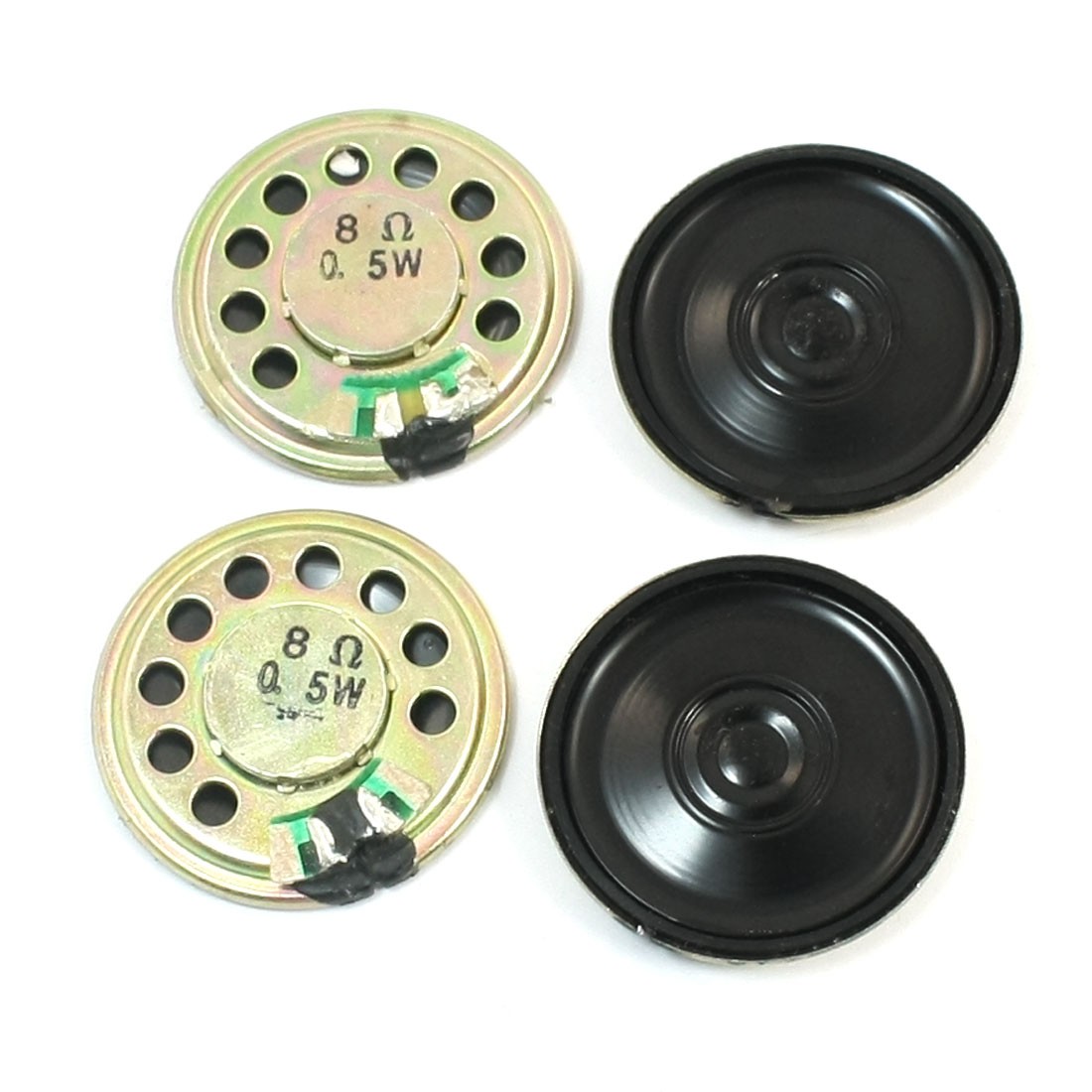 Replacement 30mm Internal Magnet Mini DVD EVD Speaker 0.5Watt 8 Ohm 4Pcs