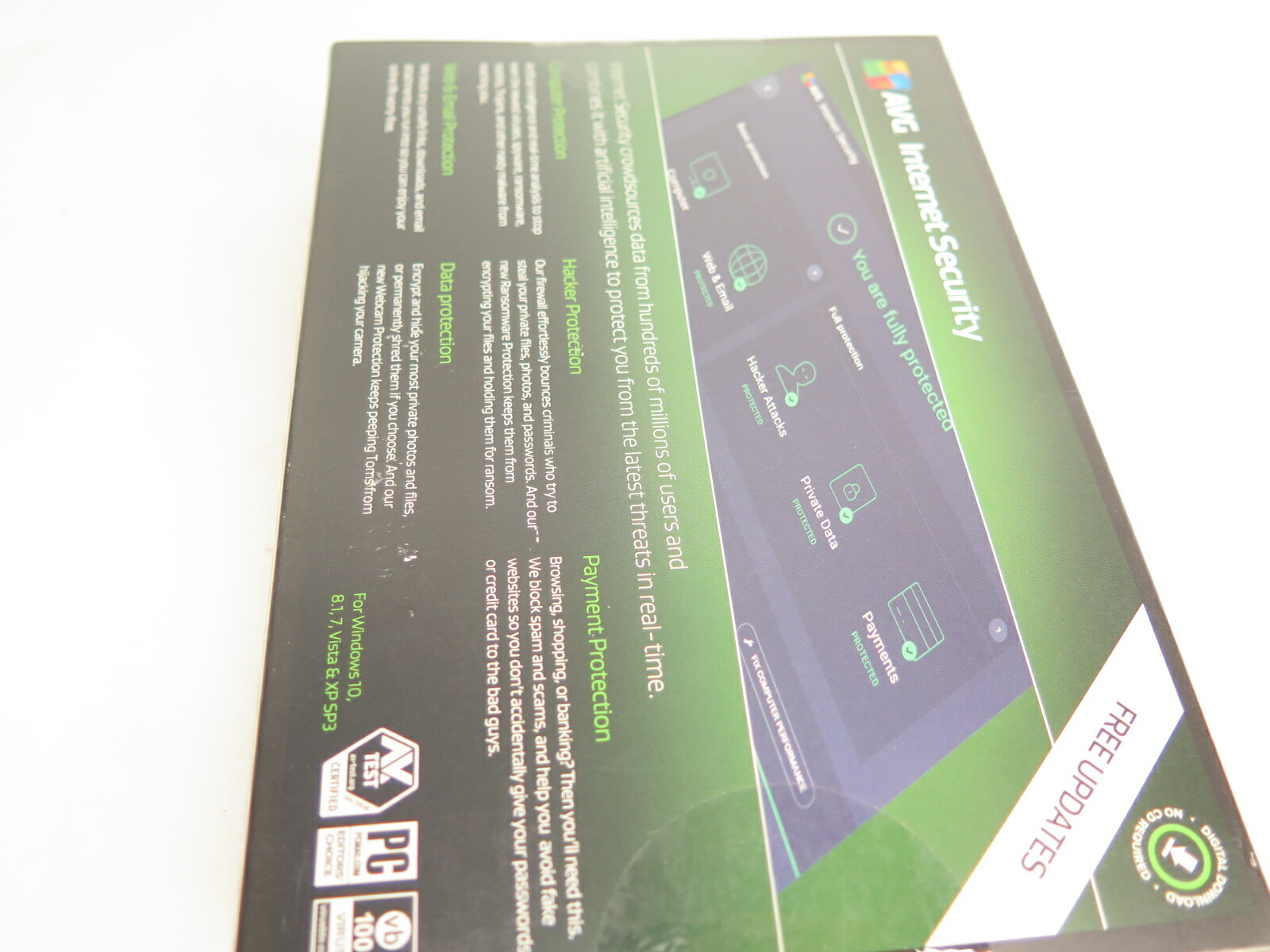 AVG Internet Security (3 PCs / 1 Year) - FREE SHIPPING New, Sealed Box