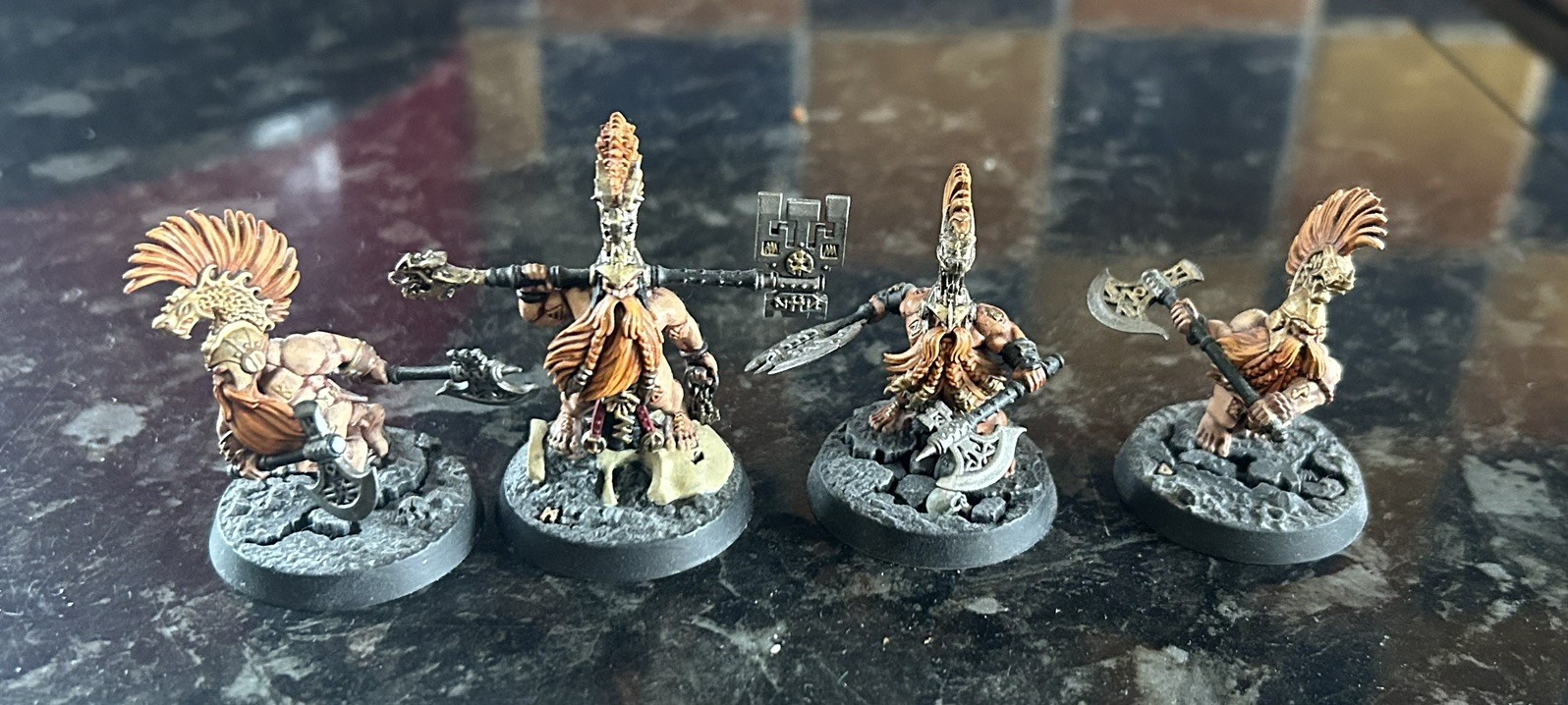 Painted Warhammer Underworlds Chosen Axes Age of Sigmar Fyreslayers