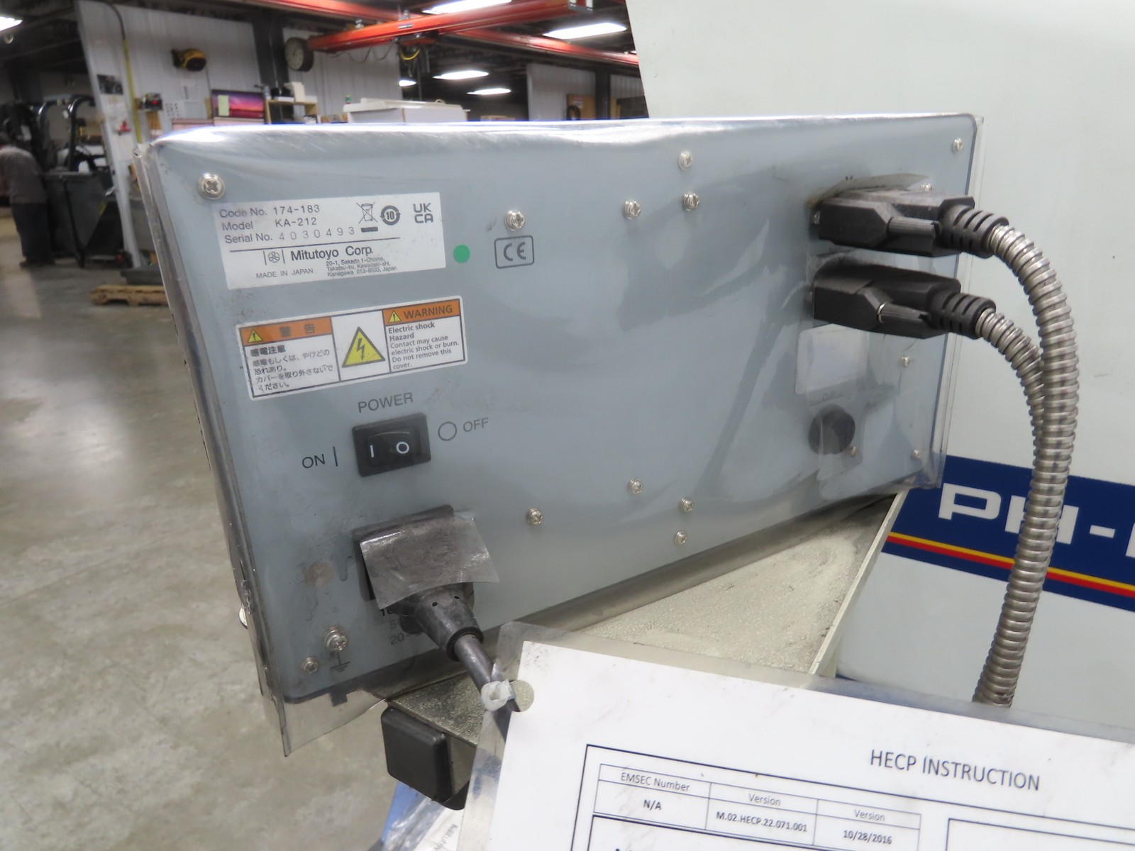 Mitutoyo PHA-14 Horizontal Optical Comparator Profile Projector Measure Counter