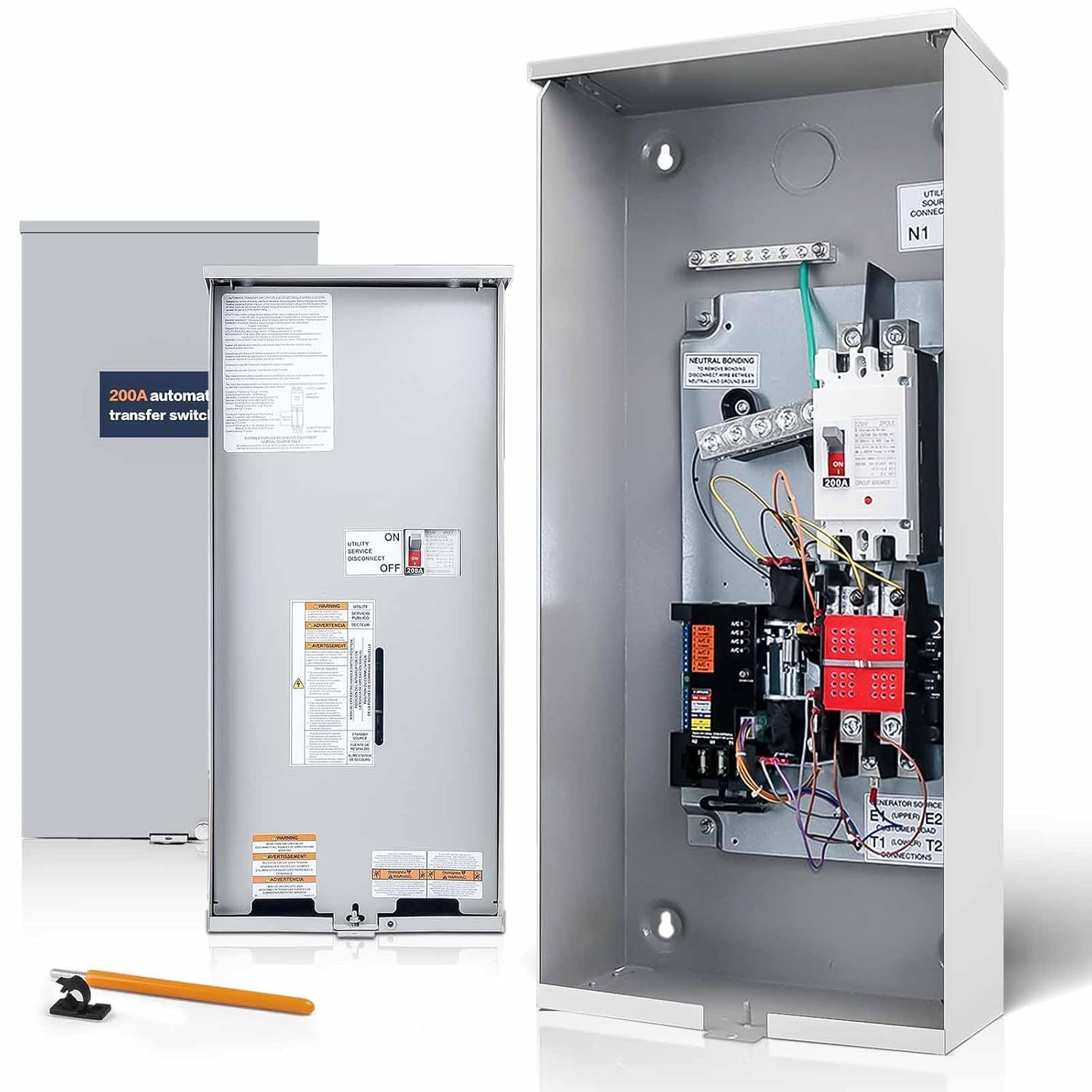 200 Amp Single Phase Automatic Transfer Switch, Replace for Generac RXSW200A3