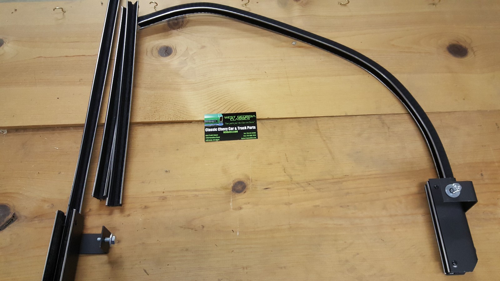 1973 - 1974 Nova Chevy II Rear Glass Run Channel  Weatherstrip Kit UNBEADED