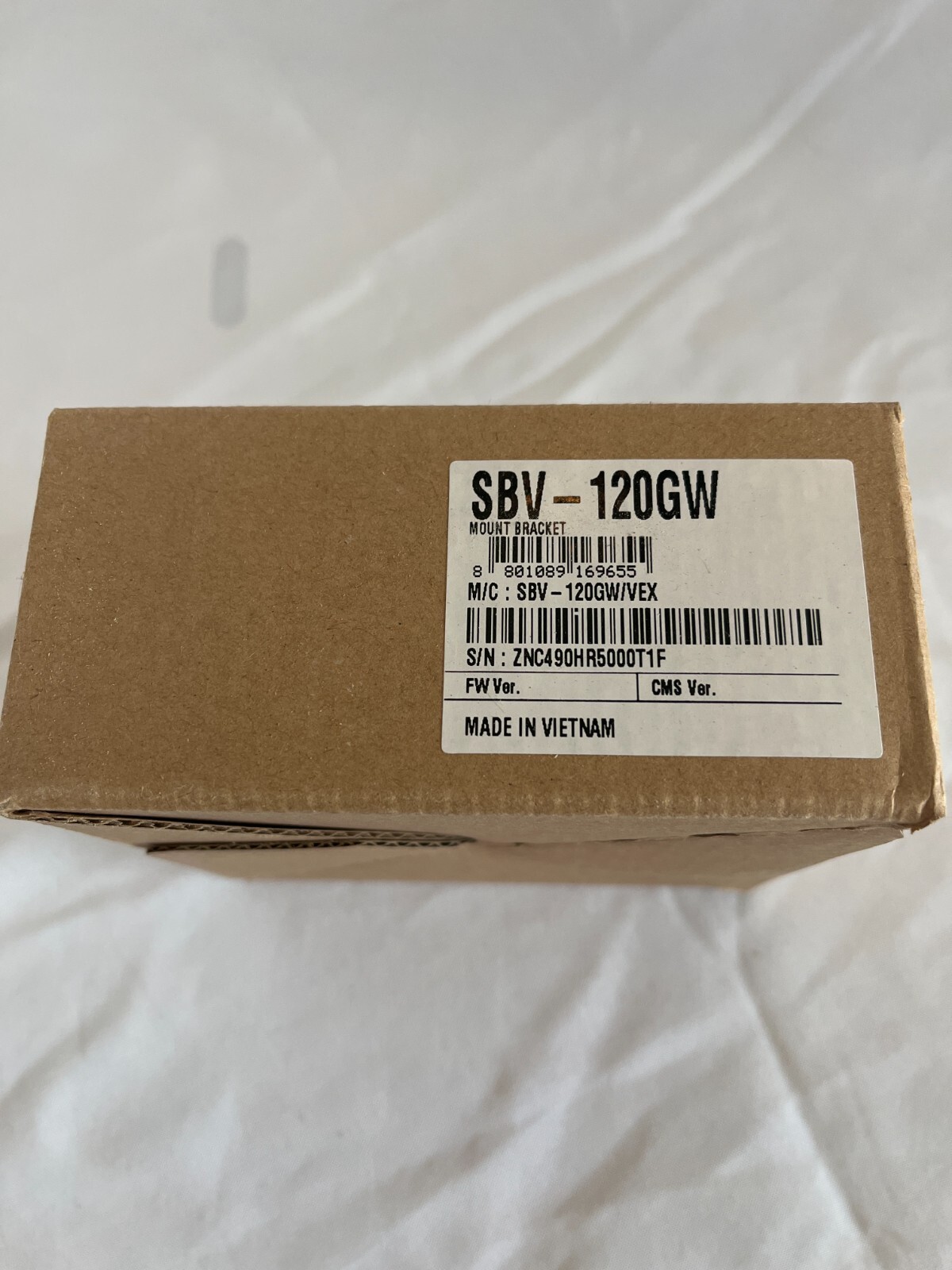 Hanwha SBV-120GW Camera Backbox