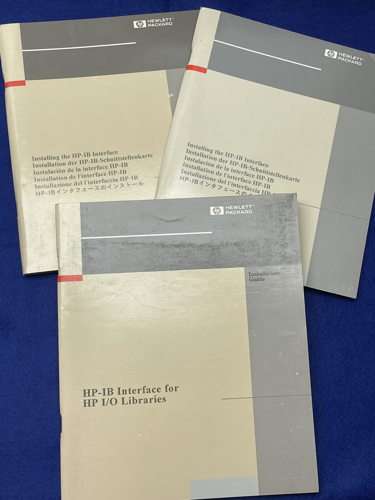 HEWLETT PACKARD HP-IB INTERFACE I/O LIBRARIES INSTALLATION MANUALS 82335-90020