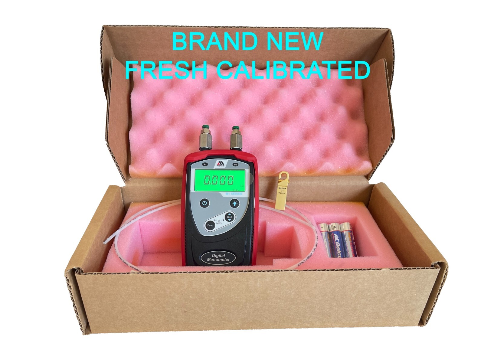 Meriam M1 28 inH2O Precision Manometer - Calibrator  GAURANTEED - CALIBRATED #2