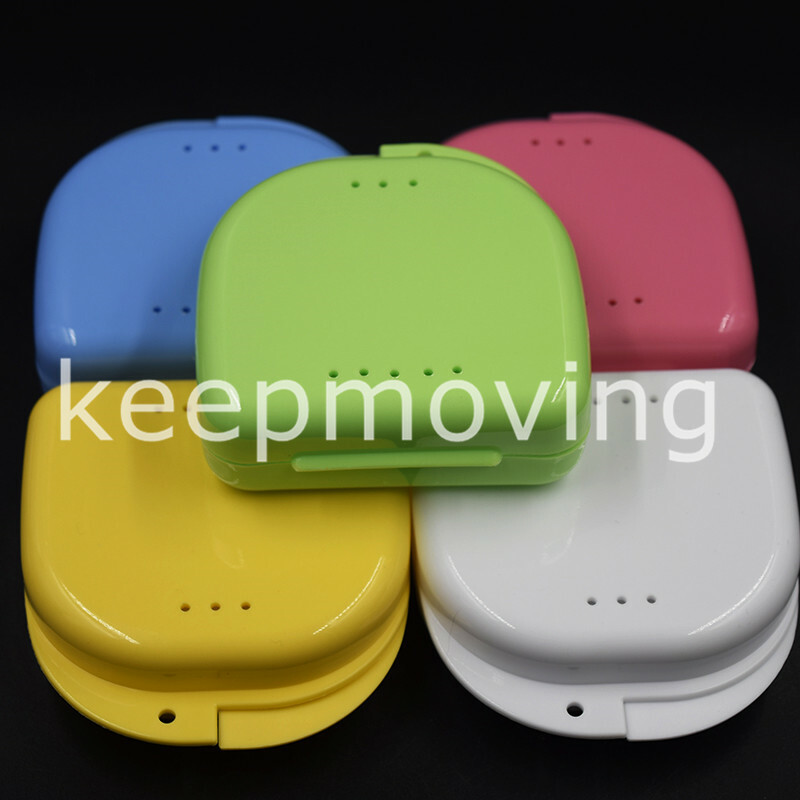 Dental Mouth Box Container Guards Retainer False Teeth Dentures Storage Tray