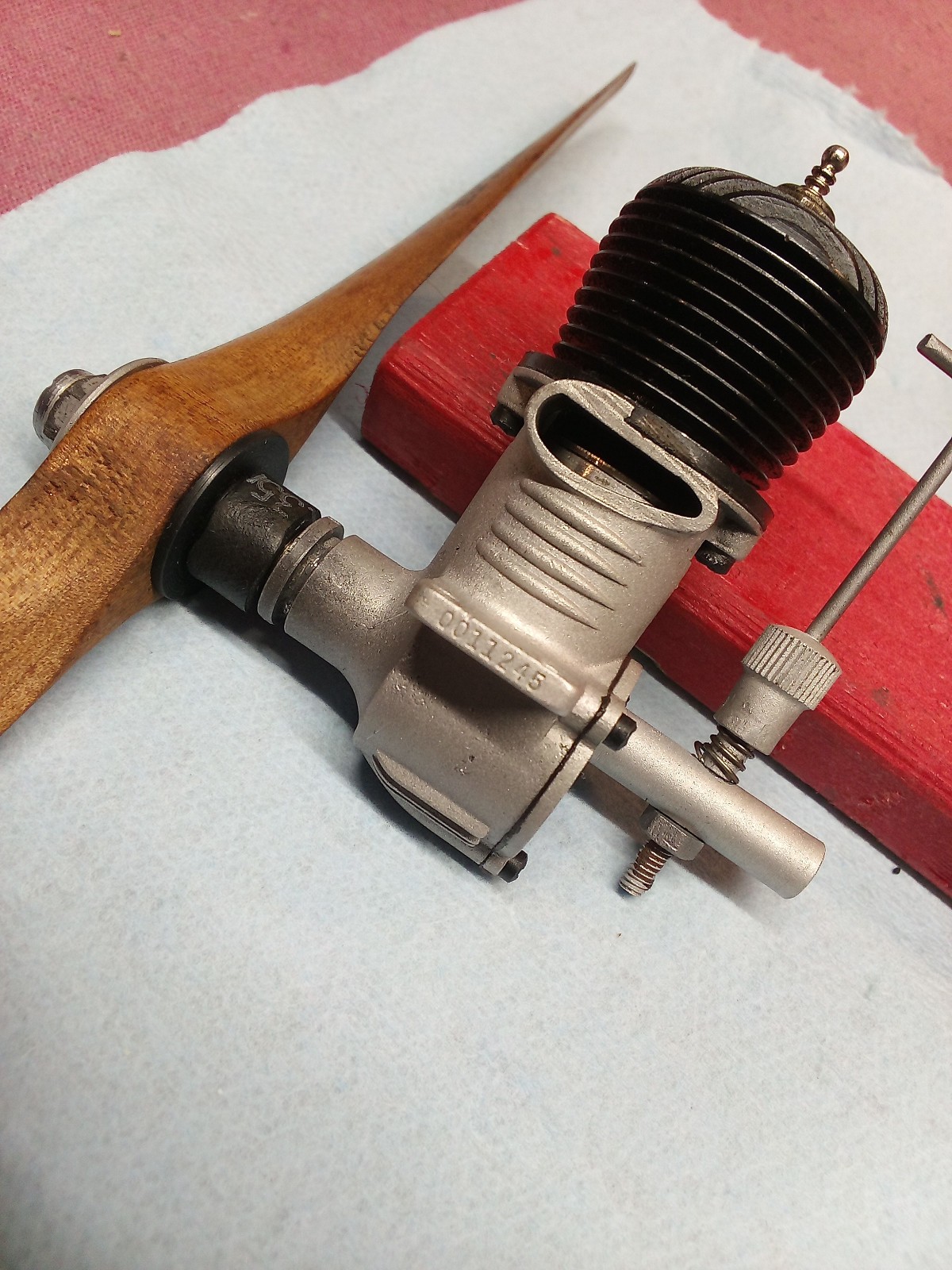Vintage Bantam Model Airplane Engine From The 40's