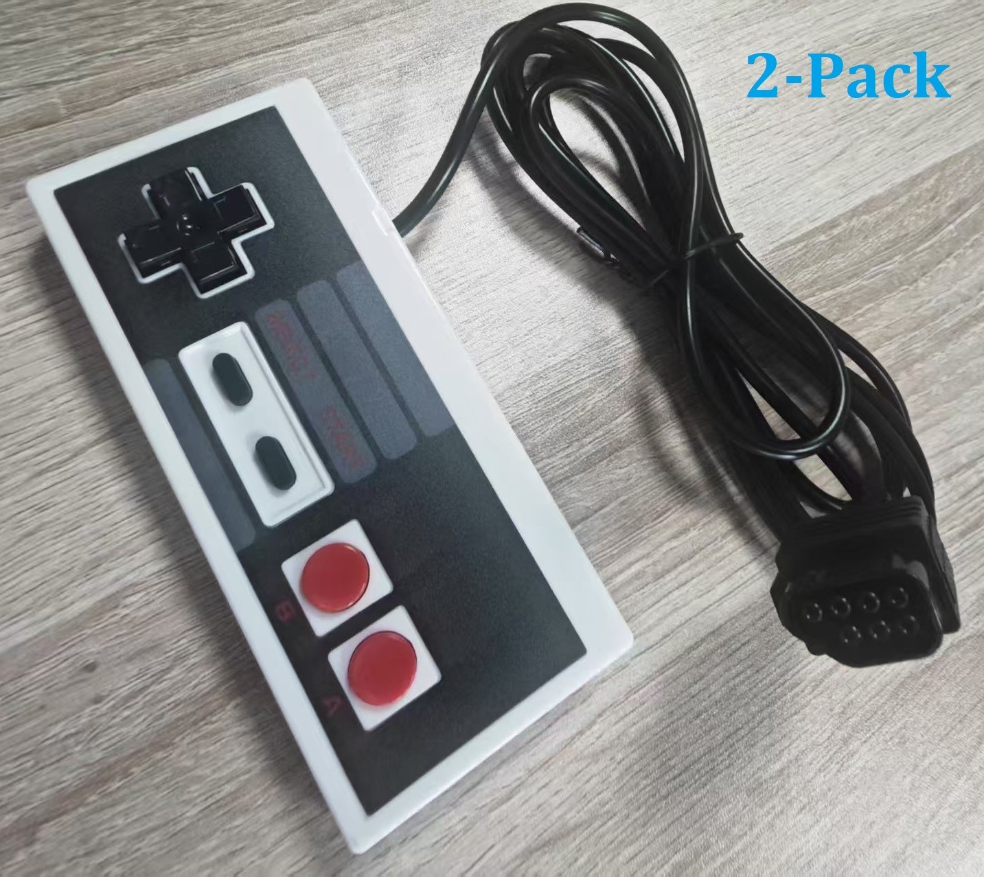2x Wired Console For NES-004 Original Nintendo NES Vintage