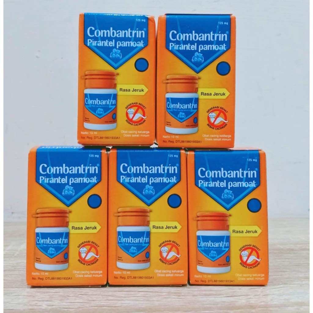5 x Combantrin Syrup 10ml – Pirantel Pamoate Deworming Medicine US Free Tax