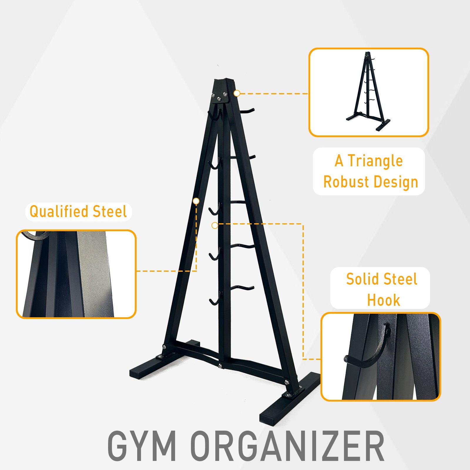 Storage Rack Lat Pulldown Attachments Stand Cable Rack for Home Gym Accessories
